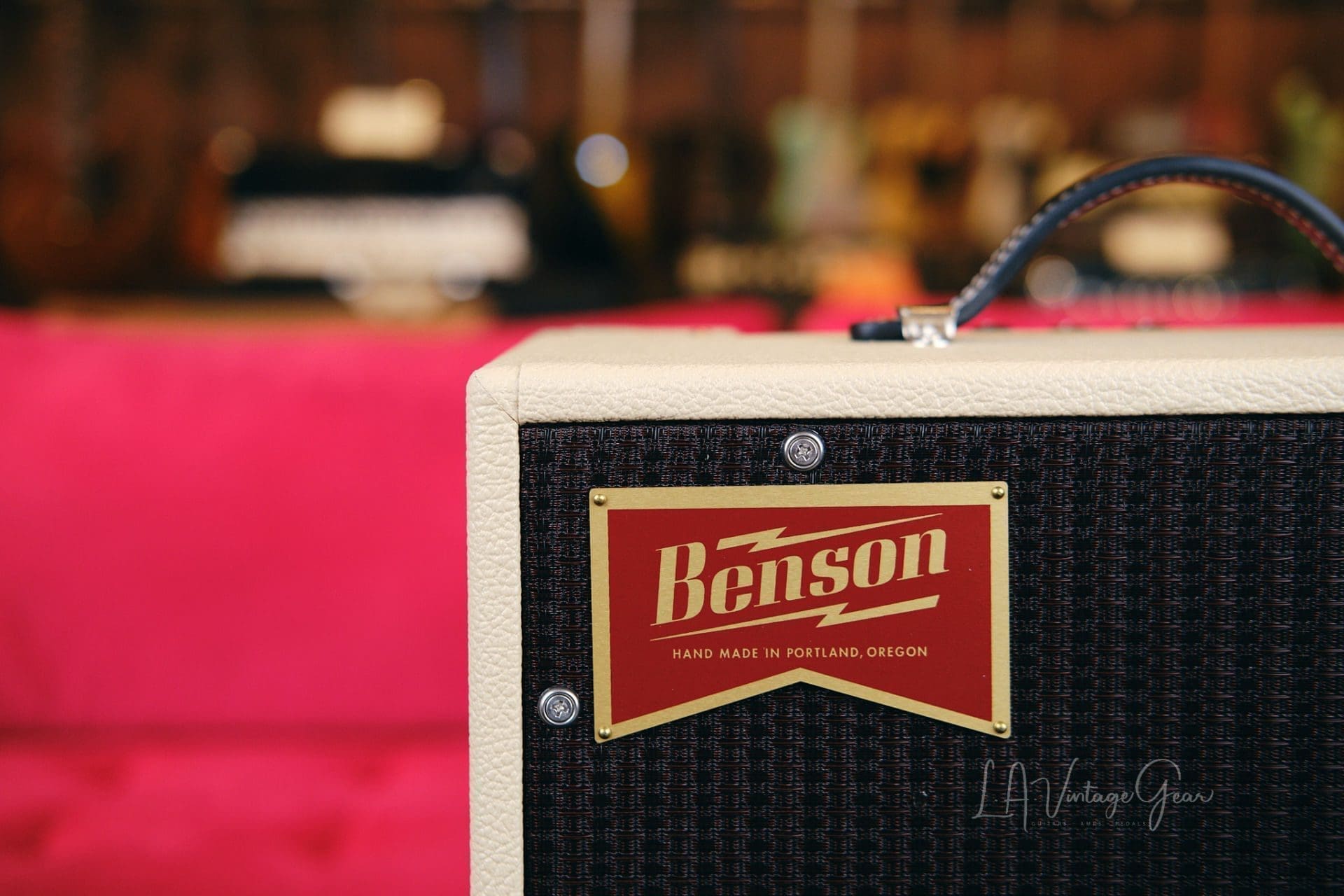 Benson Vinny Reverb 1x10 Combo 5 Watt Guitar Amplifier - Cream Tolex Finish & Brown Grill! - Image 2