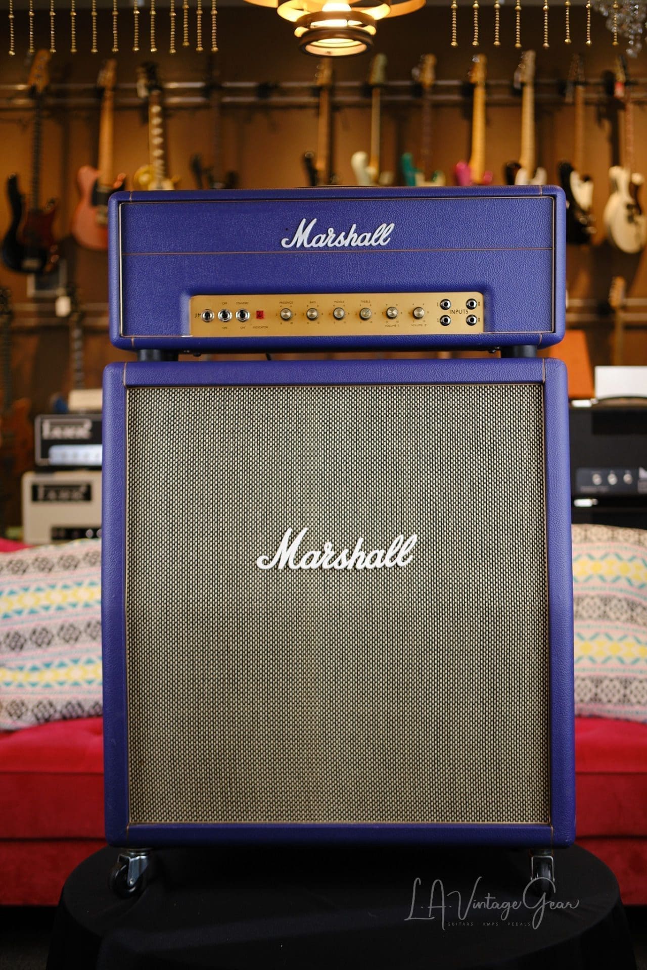 1974 Marshall JMP 50 Watt Model 1987 Head and 2×12 Cabinet – In