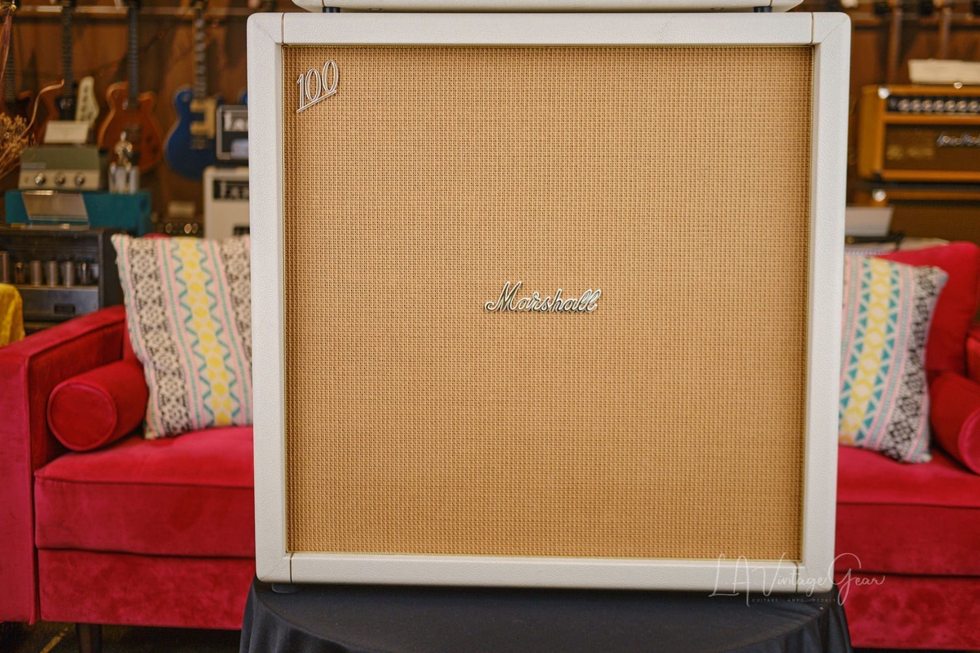 Blankenship JTM 45 in a Kerry Wright Head Shell and Kerry Wright 4x12 Cabinet - Loaded with Vintage 1970 Pre Rola Celestion 25w Greenbacks! - Image 8