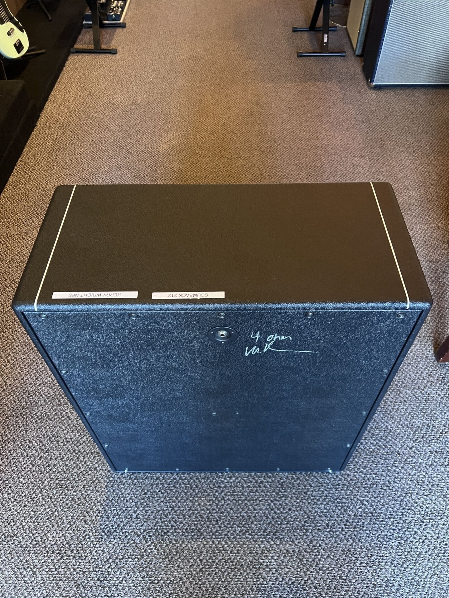 Kerry Wright 2 x 12 Guitar Speaker Cabinet- Black Tolex – Scumback