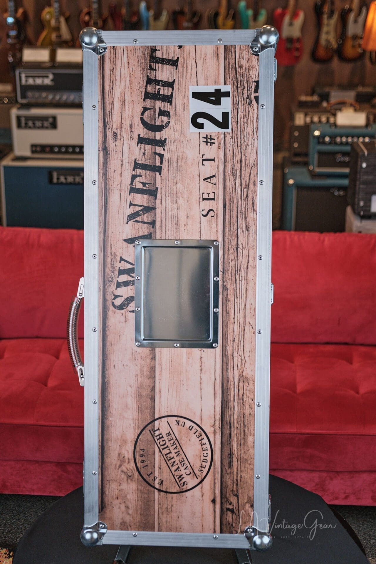 Crucible L.A. Guitars Hollywood Bowl-Caster - Built from bench #24 of the Hollywood Bowl! - Image 14