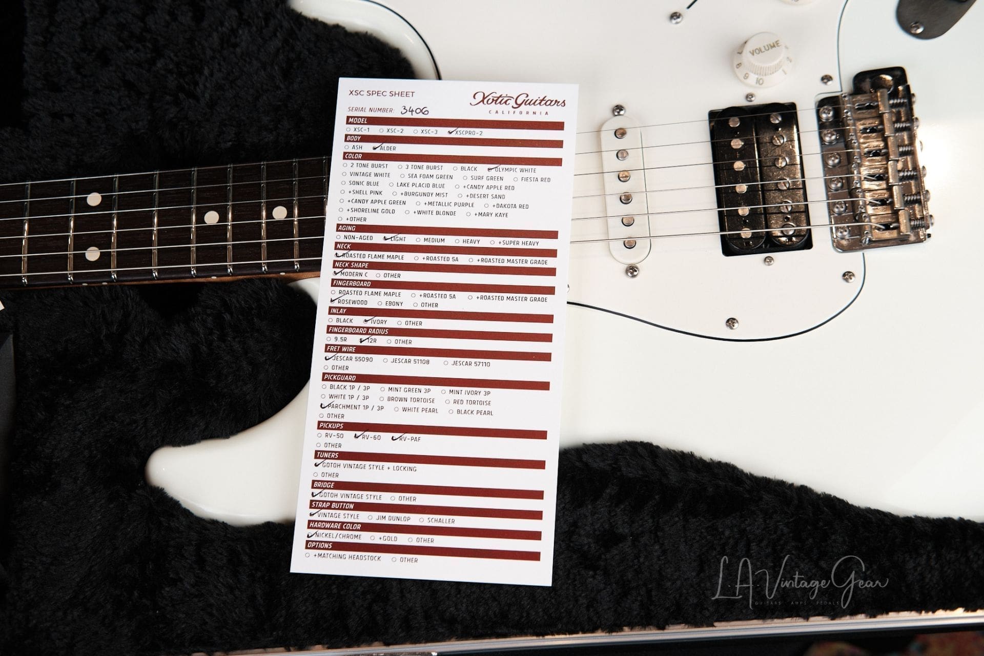 Xotic California Classic® XSCPRO-2 Olympic White - Light Aged #3406 - Image 14