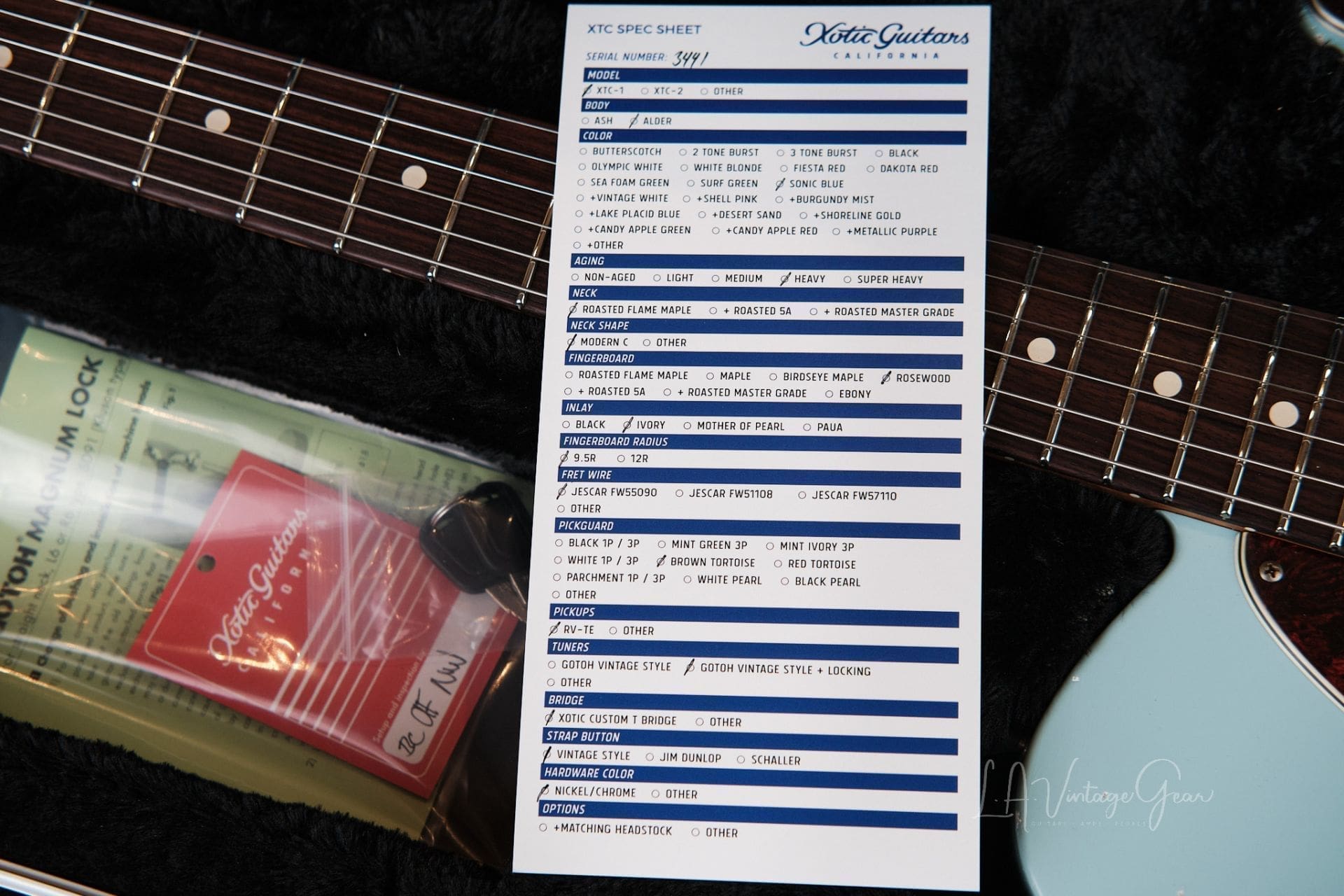 Xotic California Classic® XTC-1 Daphne Blue - Brand New Heavy Aged #3441 - Image 11