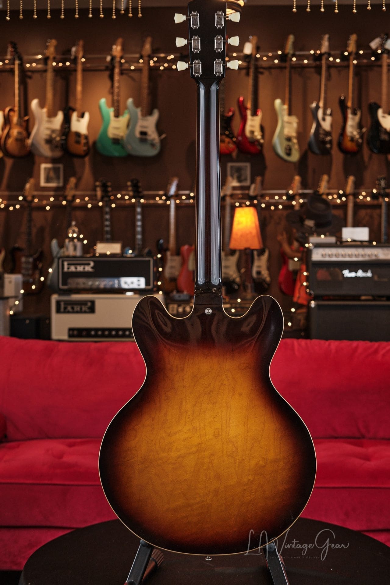Josh Williams ‘Mockingbird’ JWG381 Semi-Hollowbody Electric Guitar- 59 Burst Finish & Ron Ellis Pickups! - Image 7