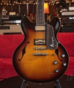 Josh Williams ‘Mockingbird’ JWG382 Semi-Hollowbody Electric Guitar- 59 Burst Finish & Ron Ellis Pickups! - Image 2