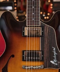 Josh Williams ‘Mockingbird’ JWG382 Semi-Hollowbody Electric Guitar- 59 Burst Finish & Ron Ellis Pickups! - Image 3