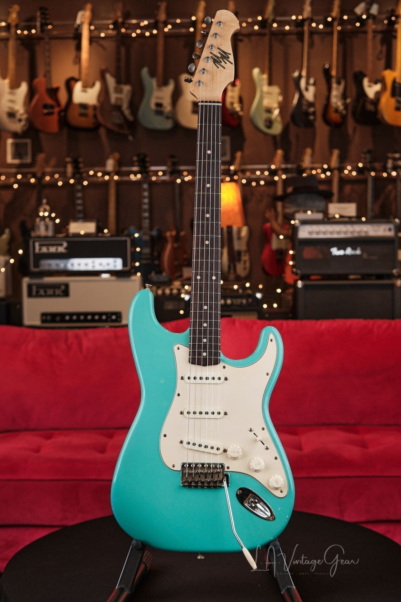 Mario Martin "Model S" Electric Guitar - Relic'd Seafoam Green Finish, Brazilian Board, & Arcane Pickups!
