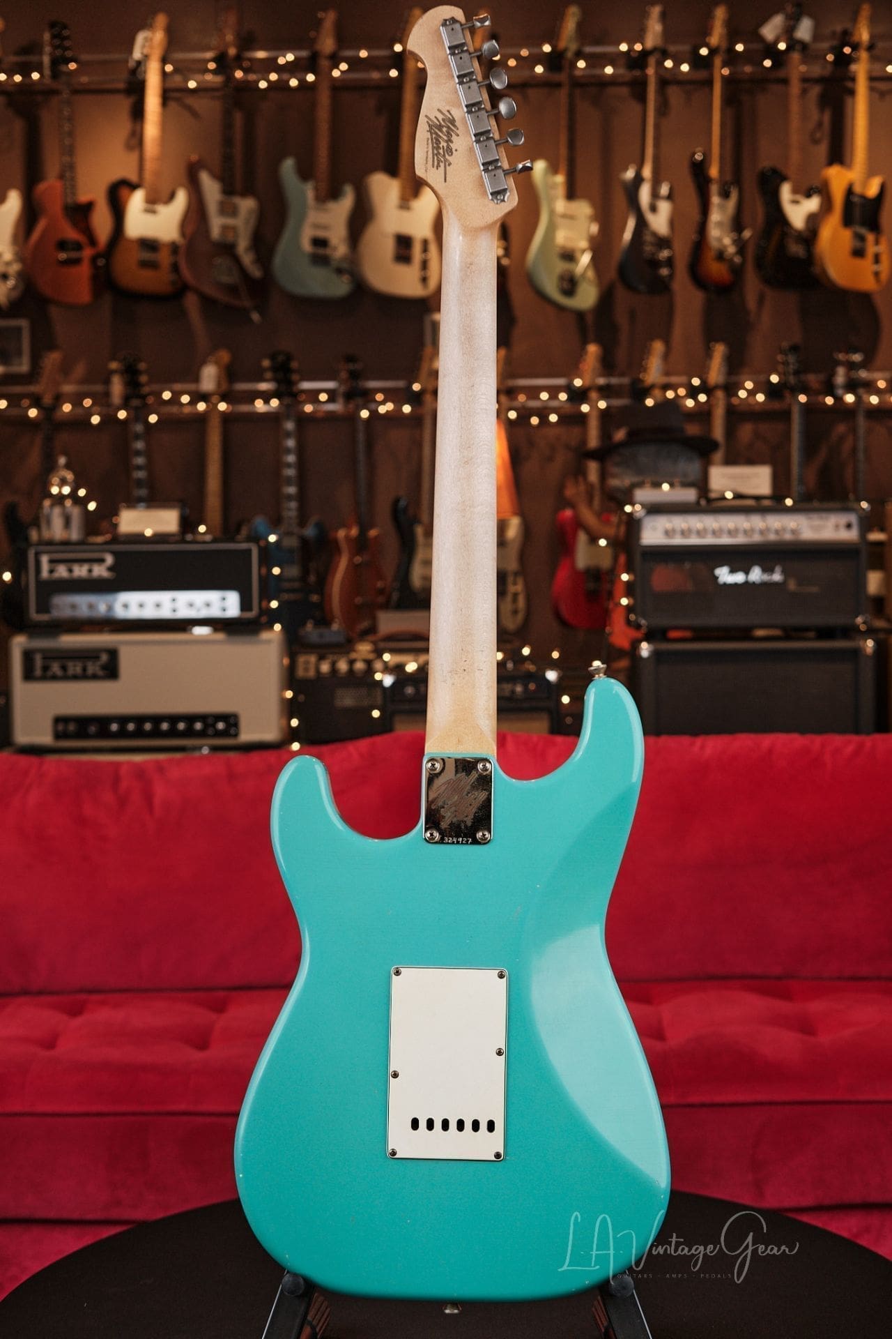 Mario Martin "Model S" Electric Guitar - Relic'd Seafoam Green Finish, Brazilian Board, & Arcane Pickups! - Image 7