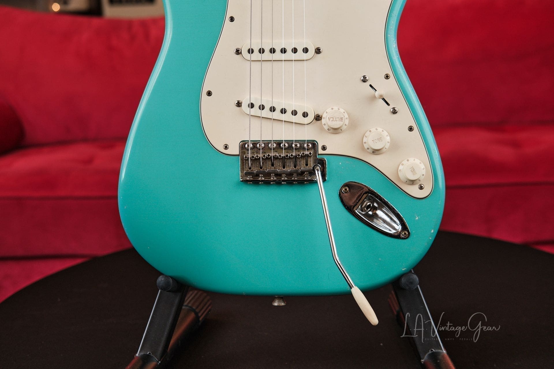 Mario Martin "Model S" Electric Guitar - Relic'd Seafoam Green Finish, Brazilian Board, & Arcane Pickups! - Image 4