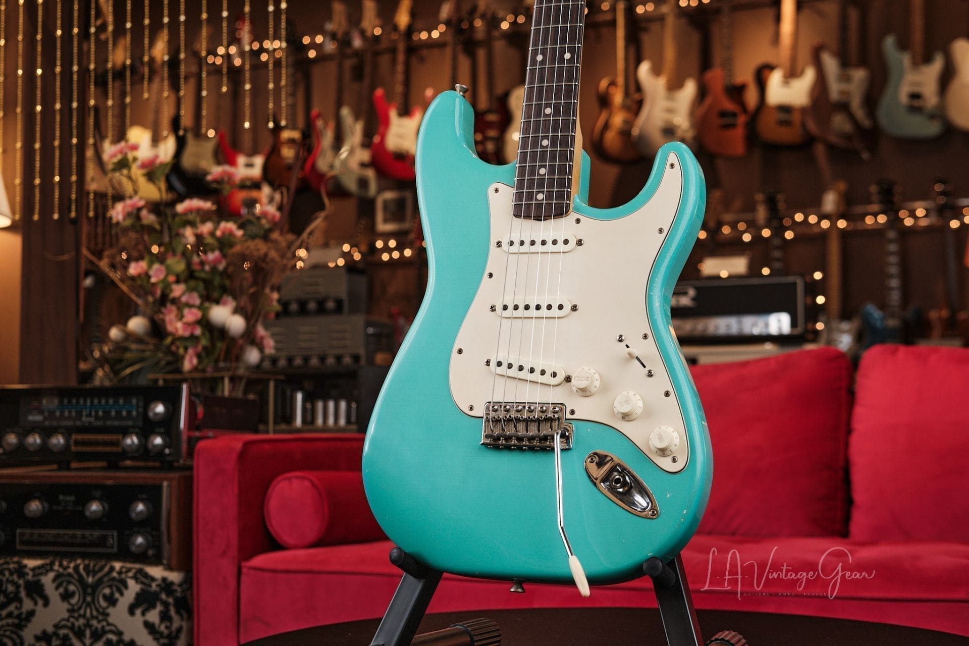 Mario Martin "Model S" Electric Guitar - Relic'd Seafoam Green Finish, Brazilian Board, & Arcane Pickups! - Image 5