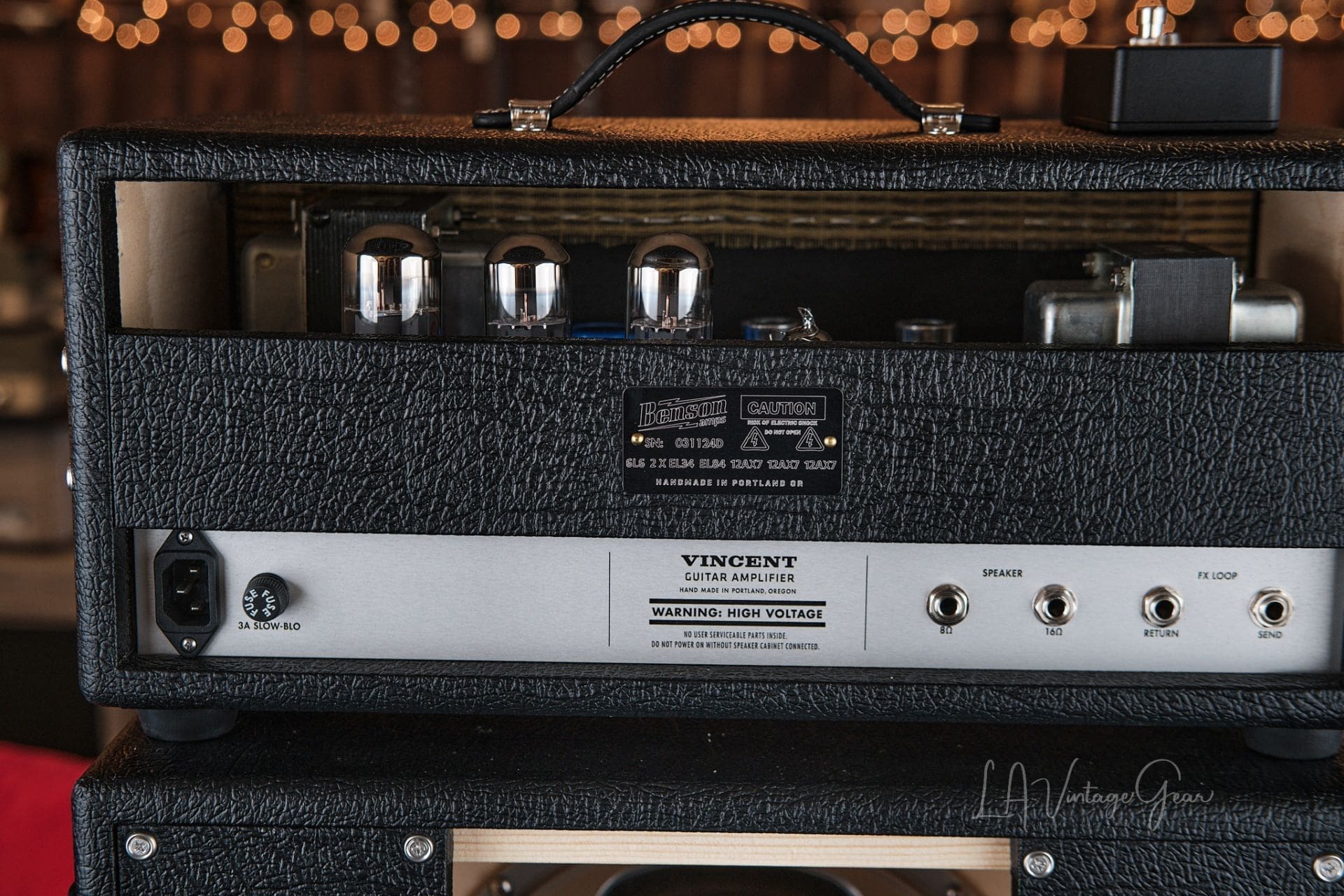 Benson Vincent 30 Watt Head & 2x12 Cab Guitar Amplifier - Just In! - Image 8