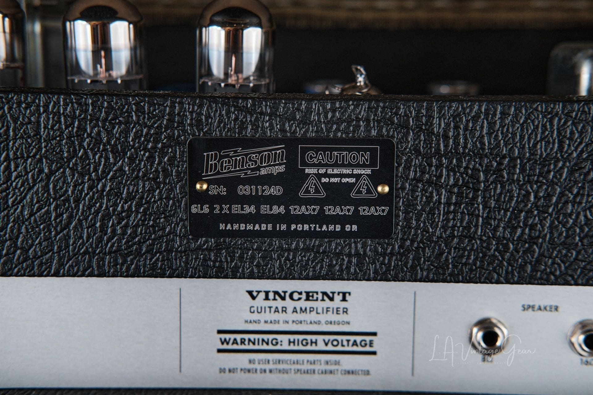 Benson Vincent 30 Watt Head & 2x12 Cab Guitar Amplifier - Just In! - Image 9