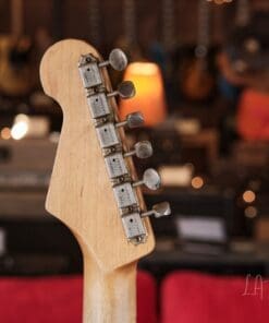 Danocaster Black Double Cut Electric Guitar - With Ron Ellis Pickups - Image 7