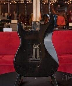 Danocaster Black Double Cut Electric Guitar - With Ron Ellis Pickups - Image 8