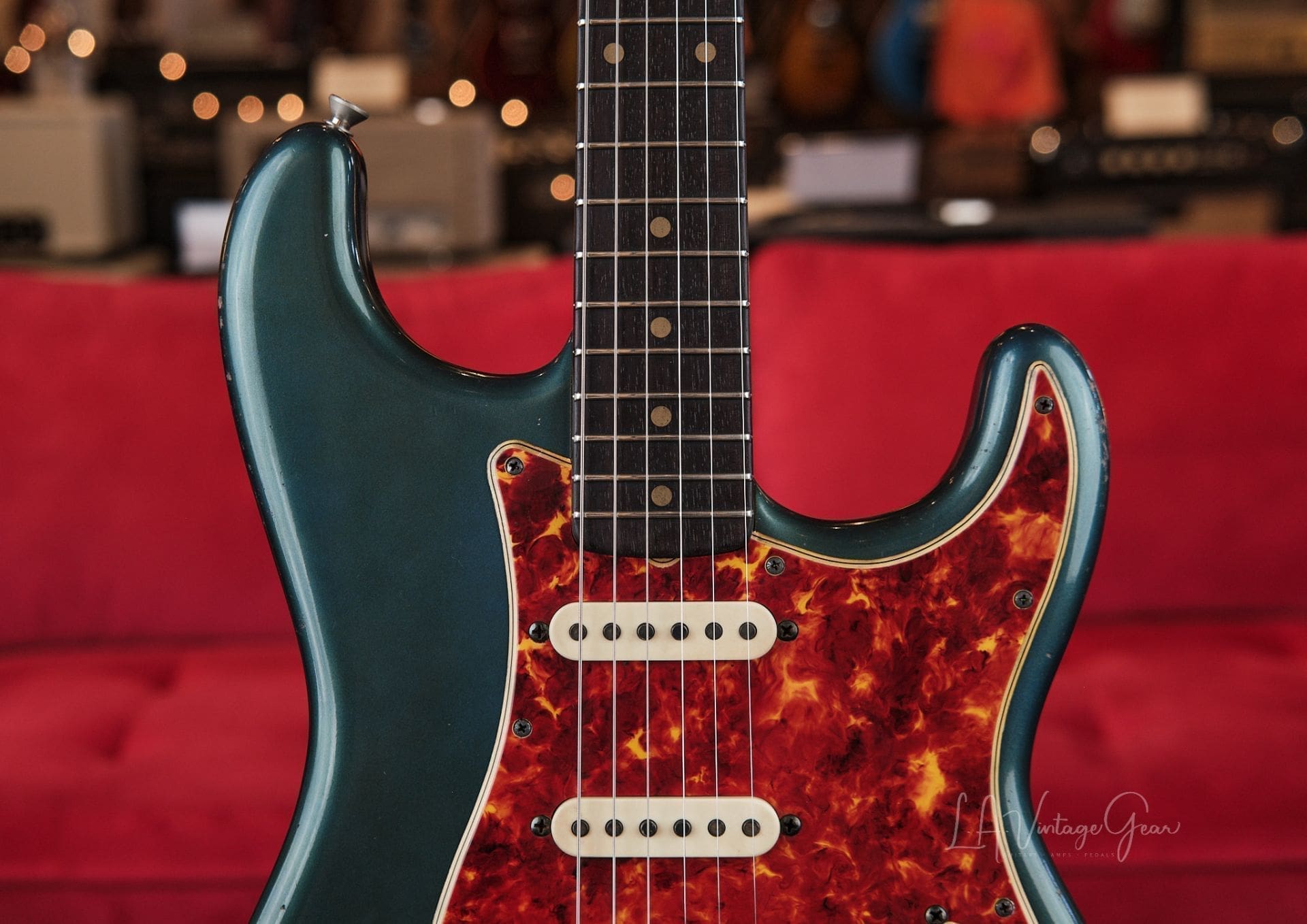 M.B. Guitars '62-S - In Relic'd Greened Lake Placid Blue, Just In! - Image 4