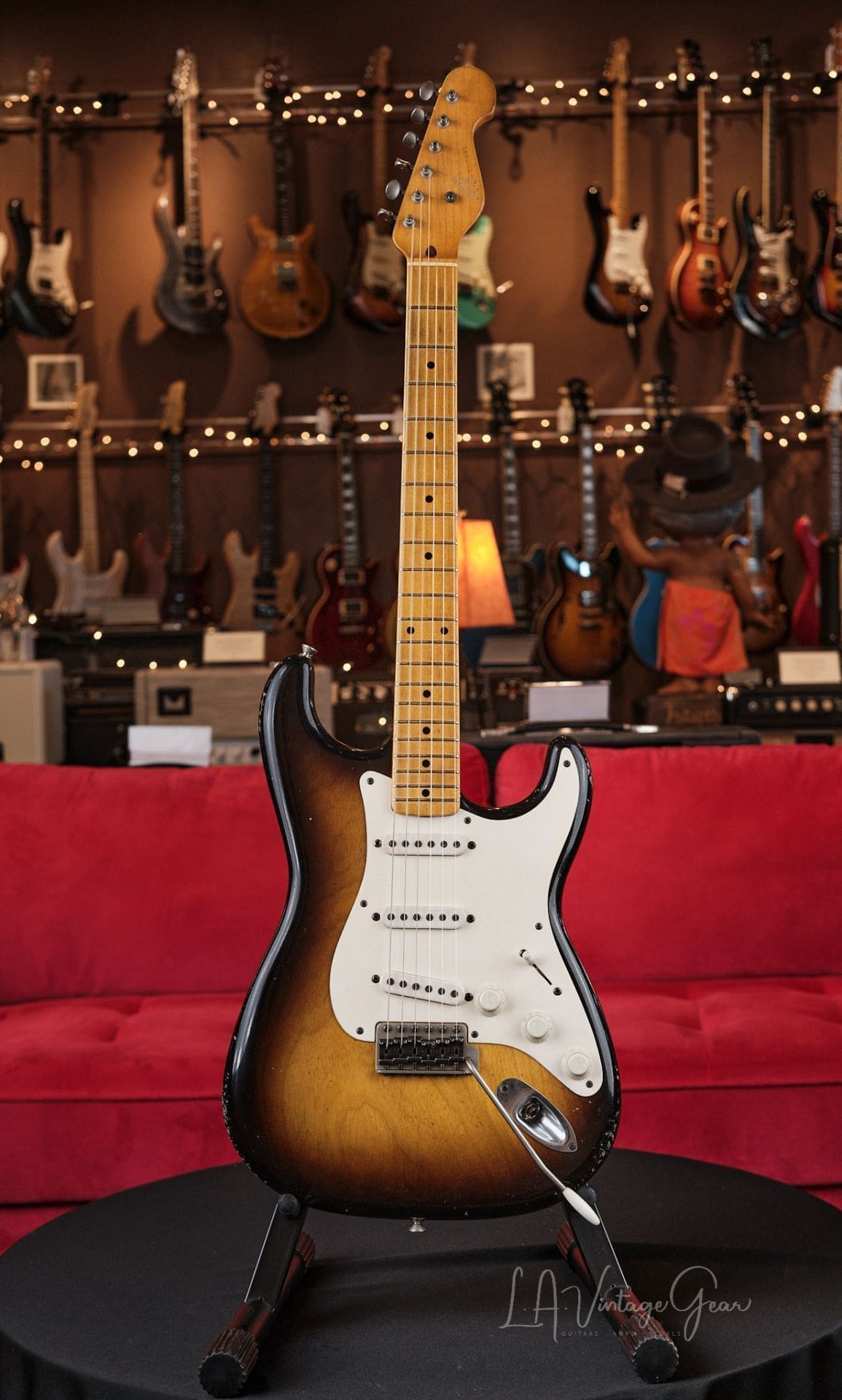 M.B. Guitars '55-S - Relic'd Two Tone Burst, Just In!