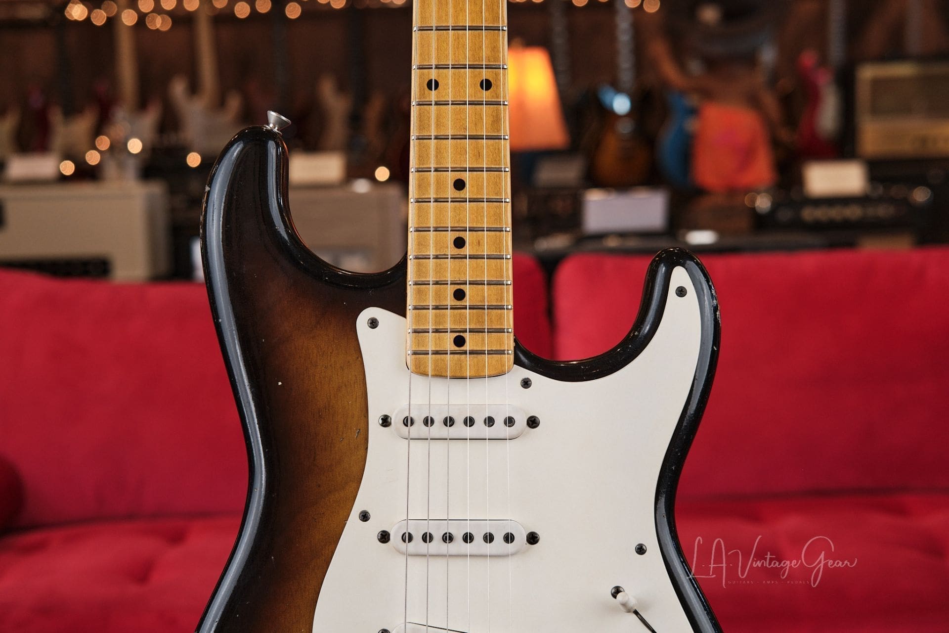 M.B. Guitars '55-S - Relic'd Two Tone Burst, Just In! - Image 4