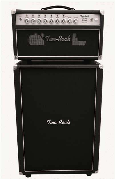 Two Rock Classic Reverb Signature Head & 2x12 Cab Black Bronco / Silver Chassis