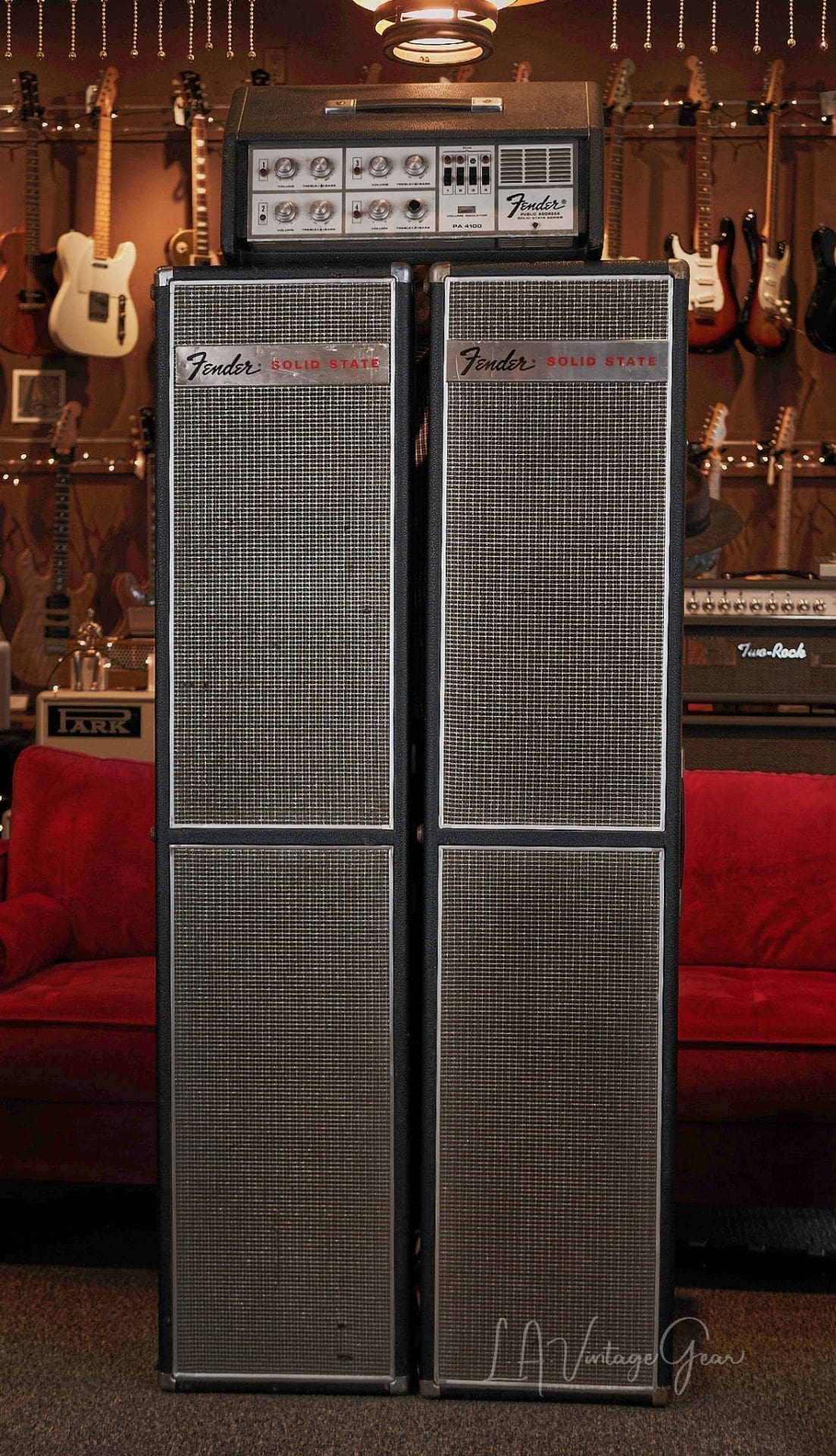 Fender PA 4100 100 Watt Solid State PA - With 4 Speaker Columns, As Used By The Beatles In "Get Back"!