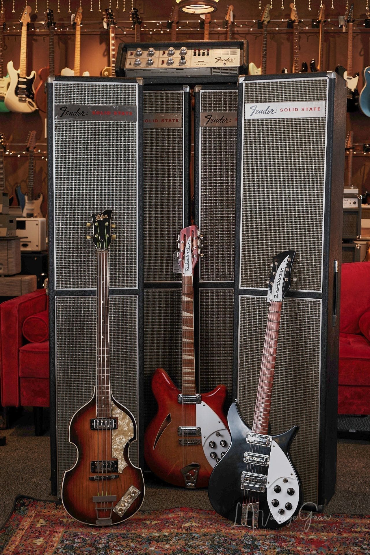Fender PA 4100 100 Watt Solid State PA - With 4 Speaker Columns, As Used By The Beatles In "Get Back"! - Image 2
