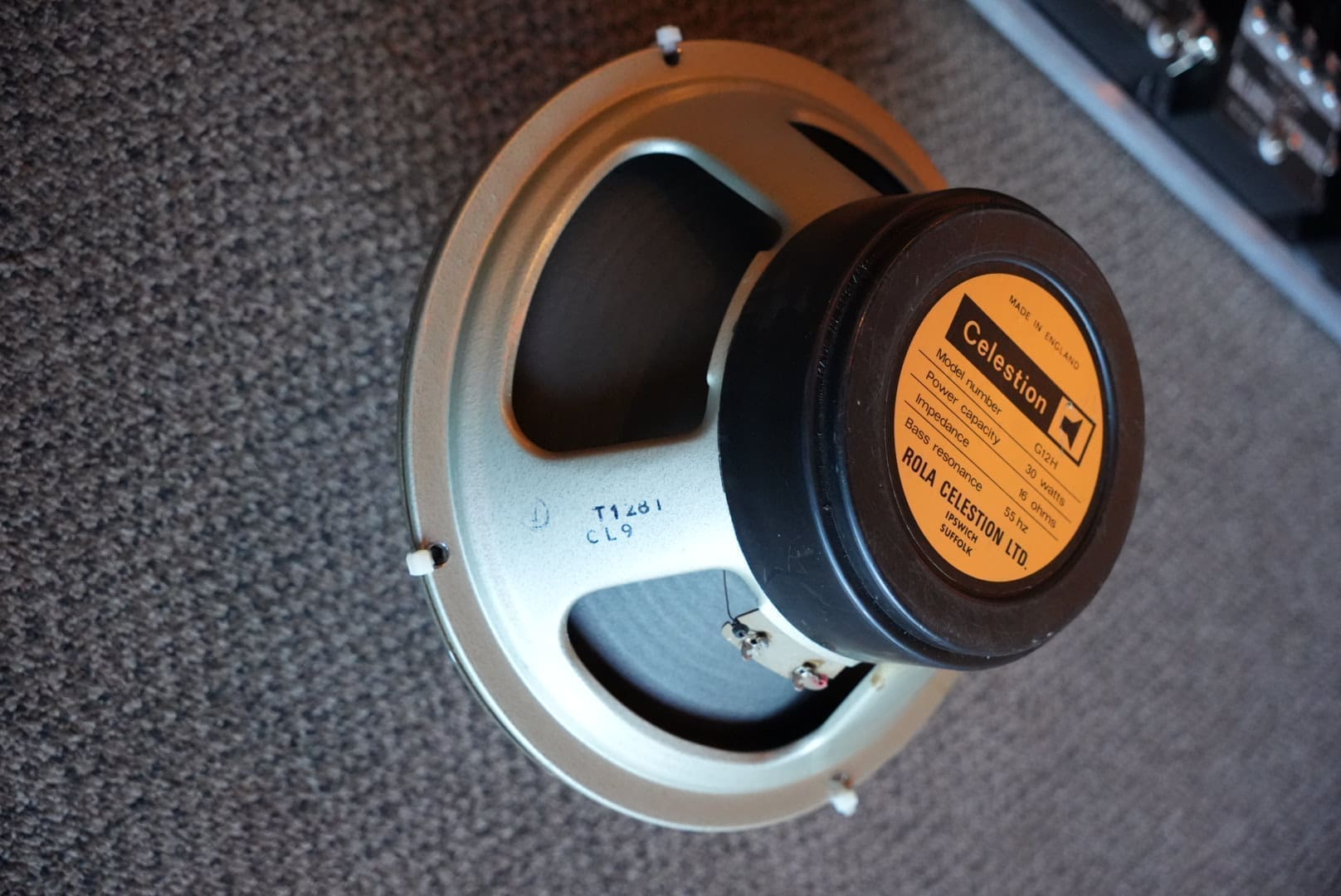Vintage 1970s Celestion Rola G12H 30w16ohm Blackback 55hz Speakers PAIR - Image 8