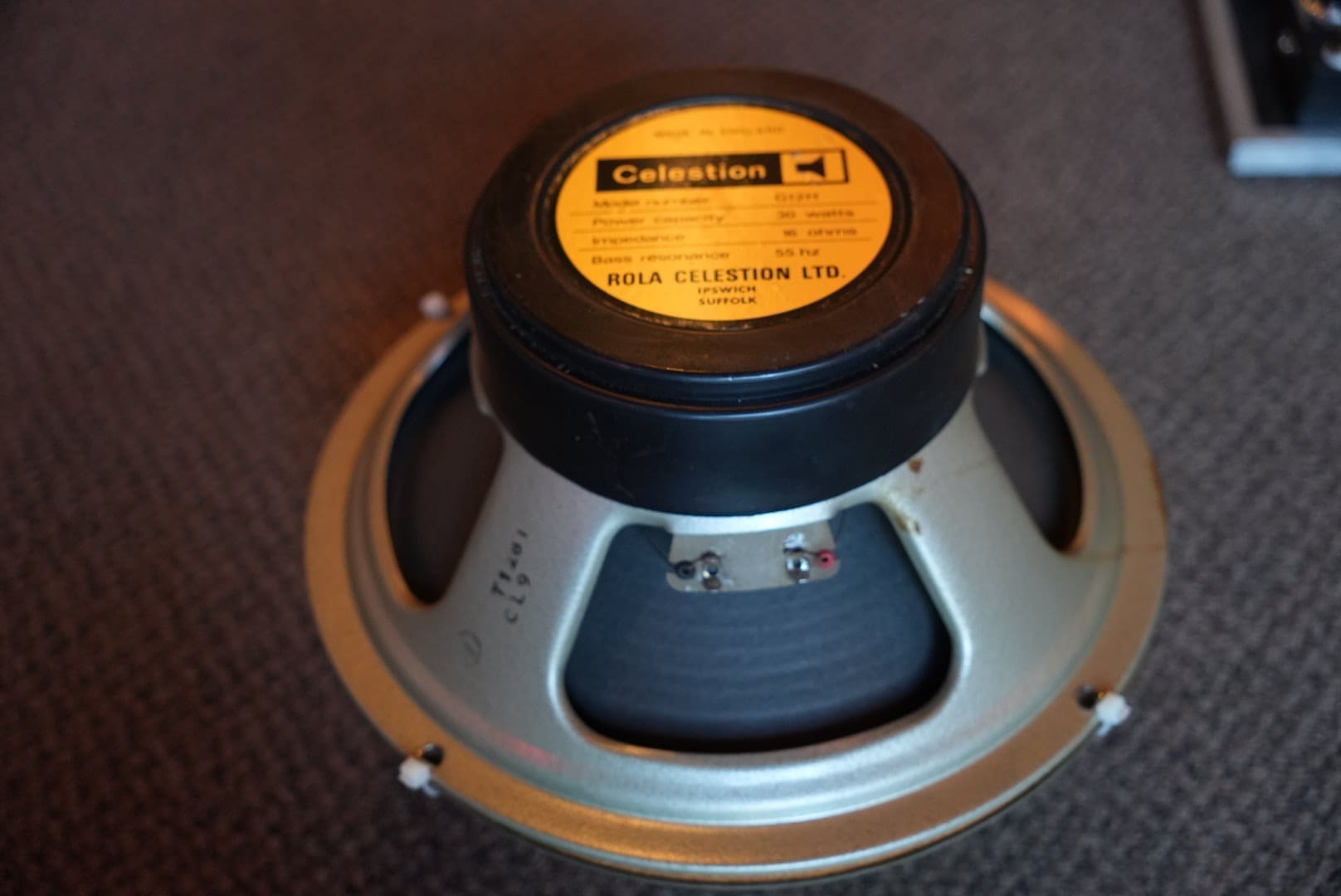 Vintage 1970s Celestion Rola G12H 30w16ohm Blackback 55hz Speakers PAIR - Image 11