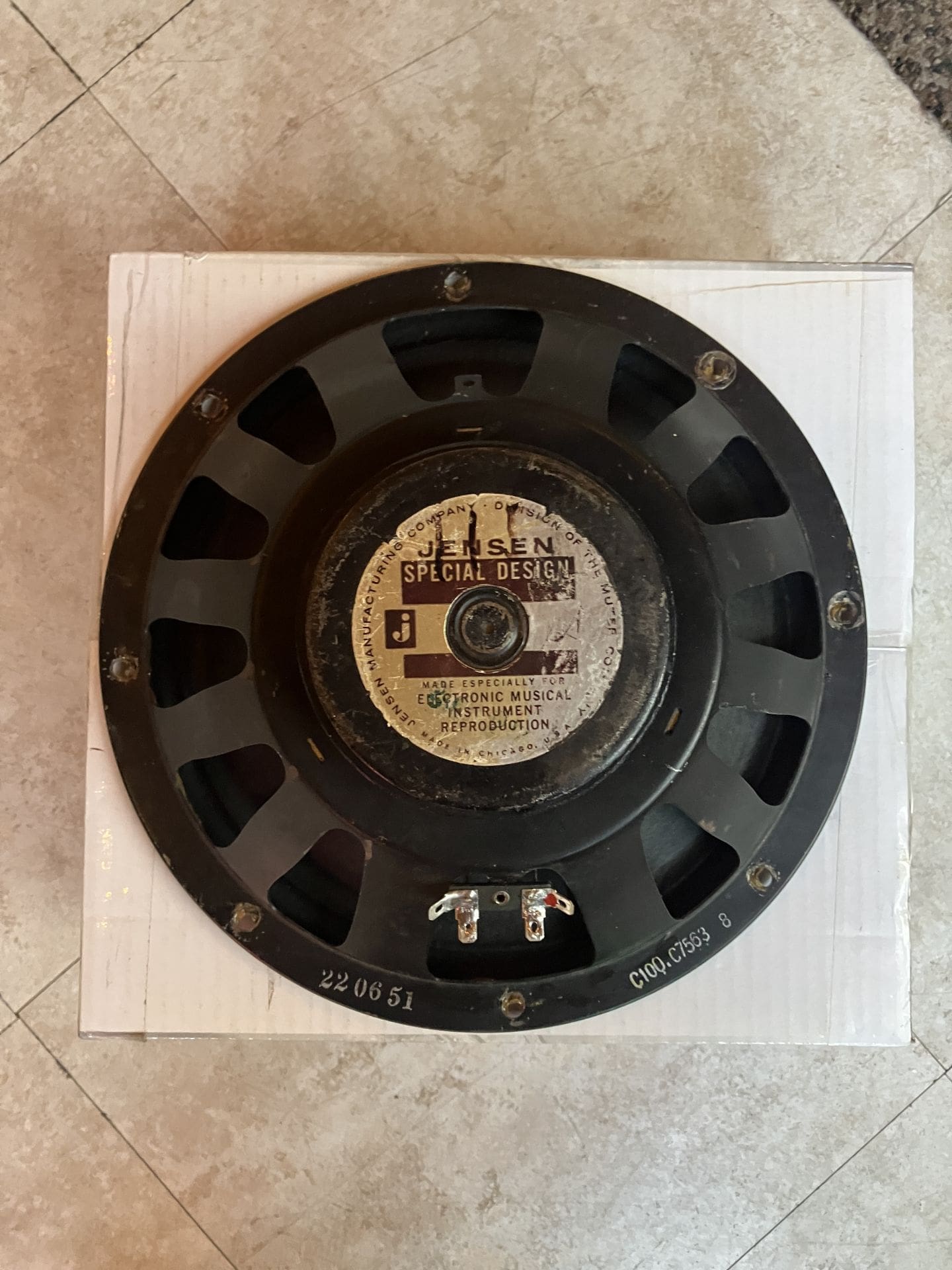 Jensen C10Q - 8ohm 10" Vintage Speaker 1966