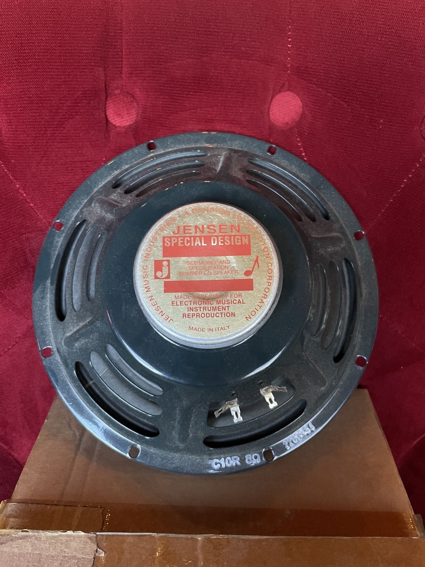 Jensen C10R Vintage Ceramic 10" 25-Watt 8ohm Guitar Speaker Green
