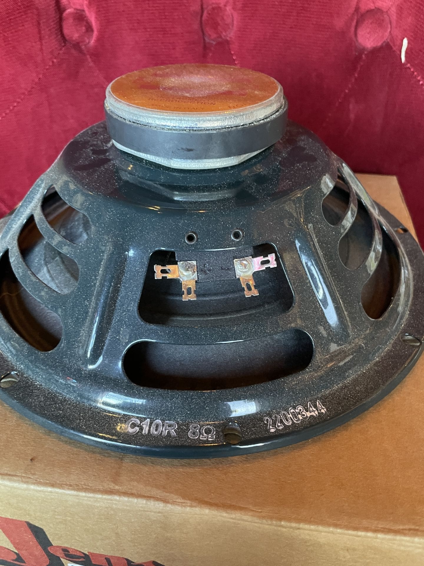 Jensen C10R Vintage Ceramic 10" 25-Watt 8ohm Guitar Speaker Green - Image 4
