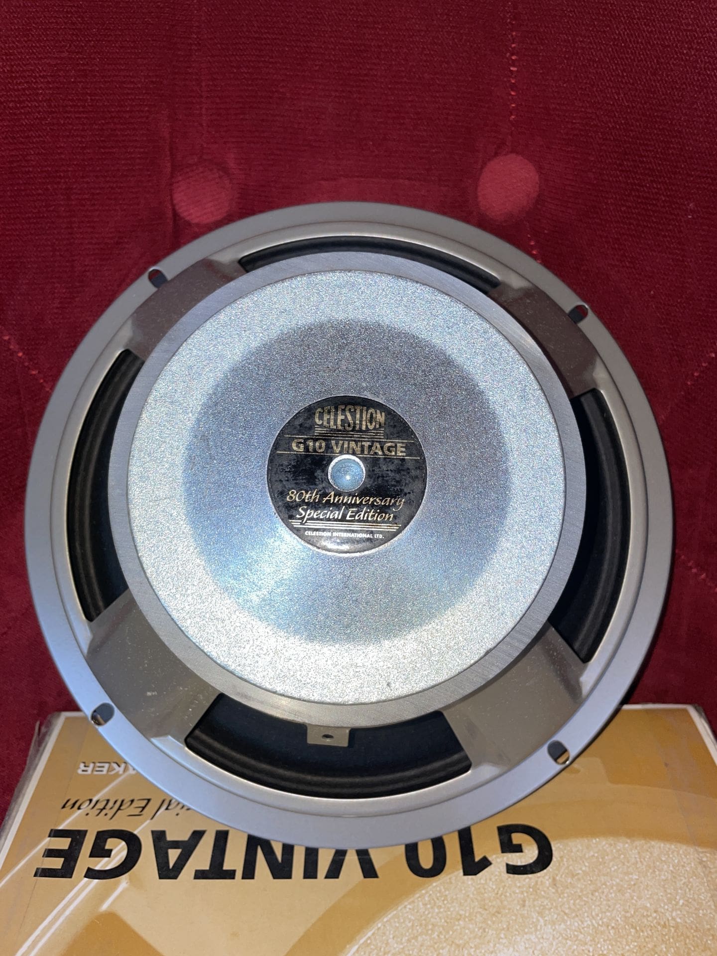 Celestion G10 Vintage 80th Anniversary Special 10" 8ohm Silver! - Image 4