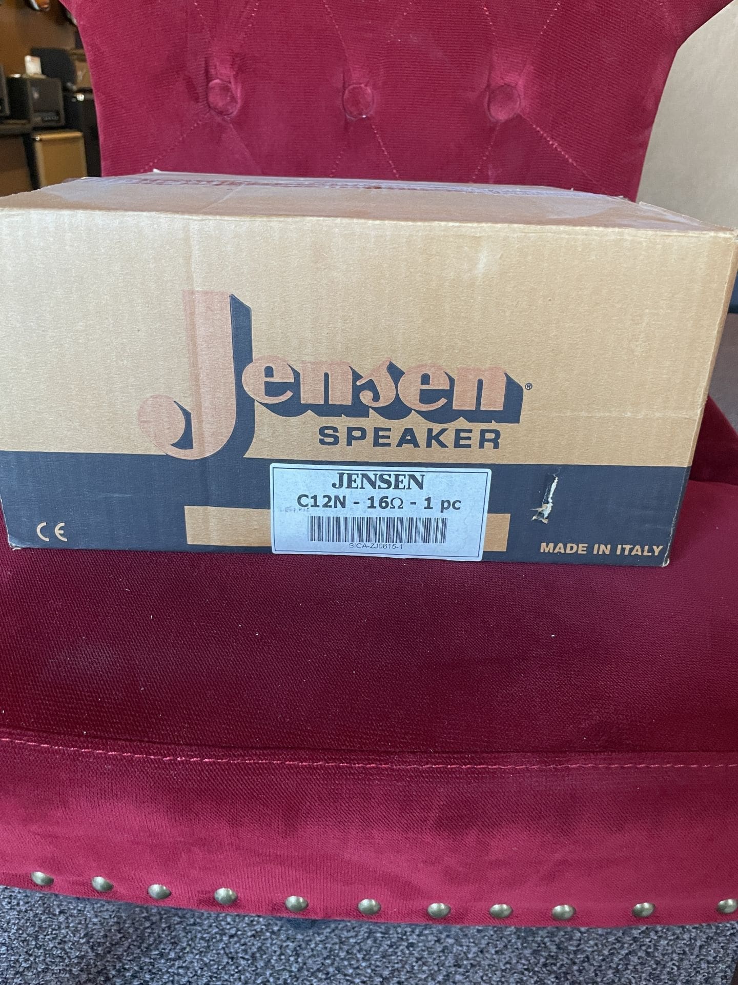 Jensen C12N Vintage Ceramic 12" 16ohm Guitar Speaker Green - Image 2