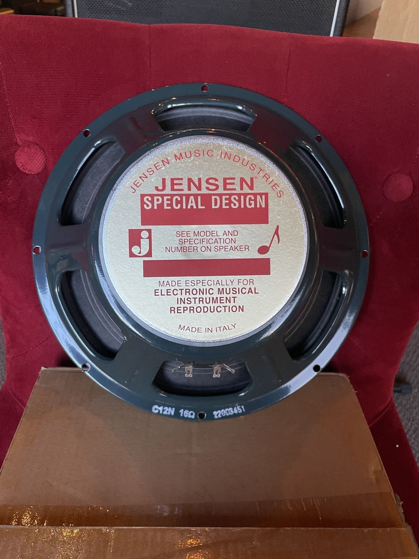 Jensen C12N Vintage Ceramic 12" 16ohm Guitar Speaker Green