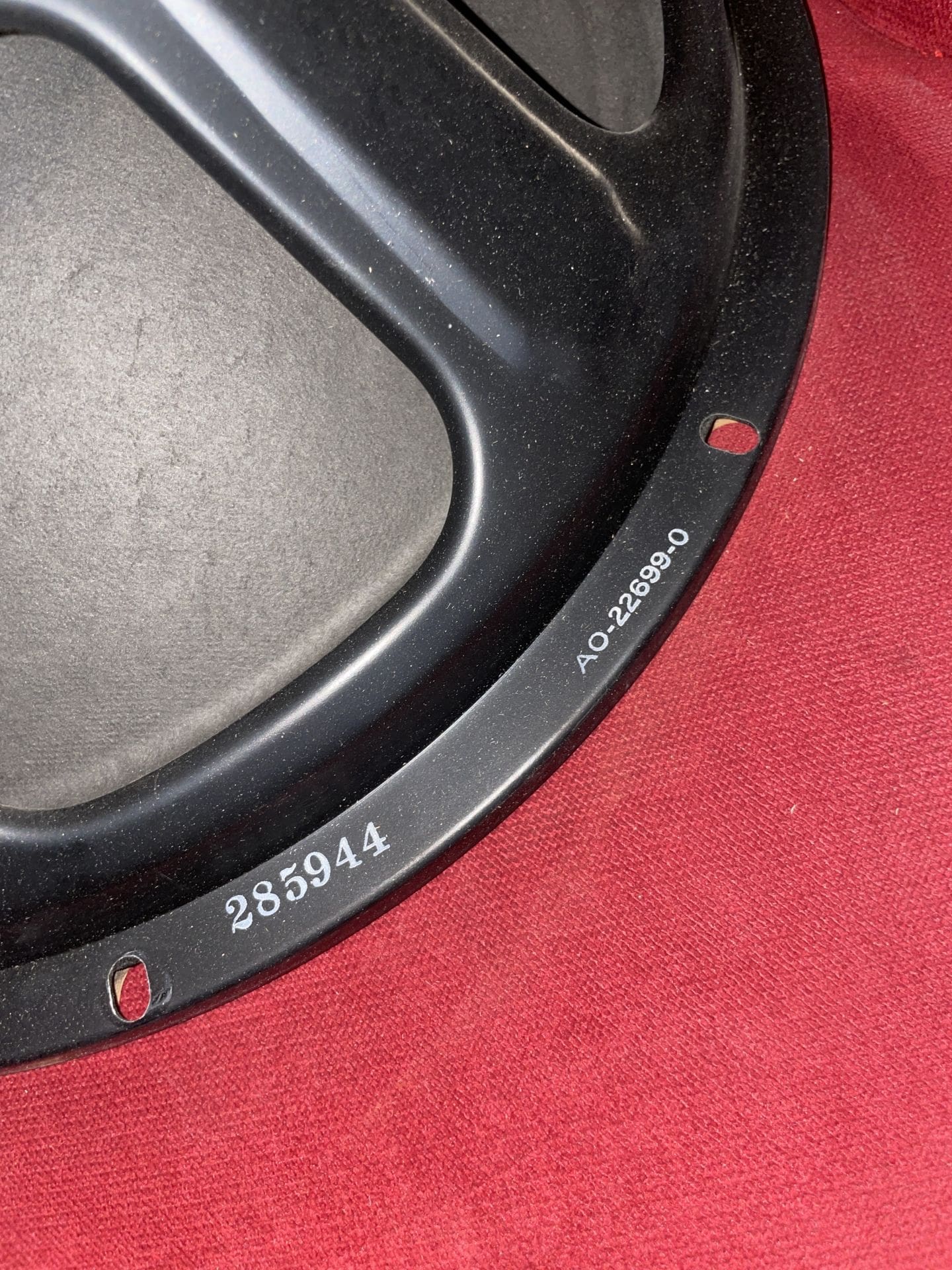 Rola Black Frame 15" 8 Ohm Vintage Alnico Speaker 50s Model:14999 - Image 5
