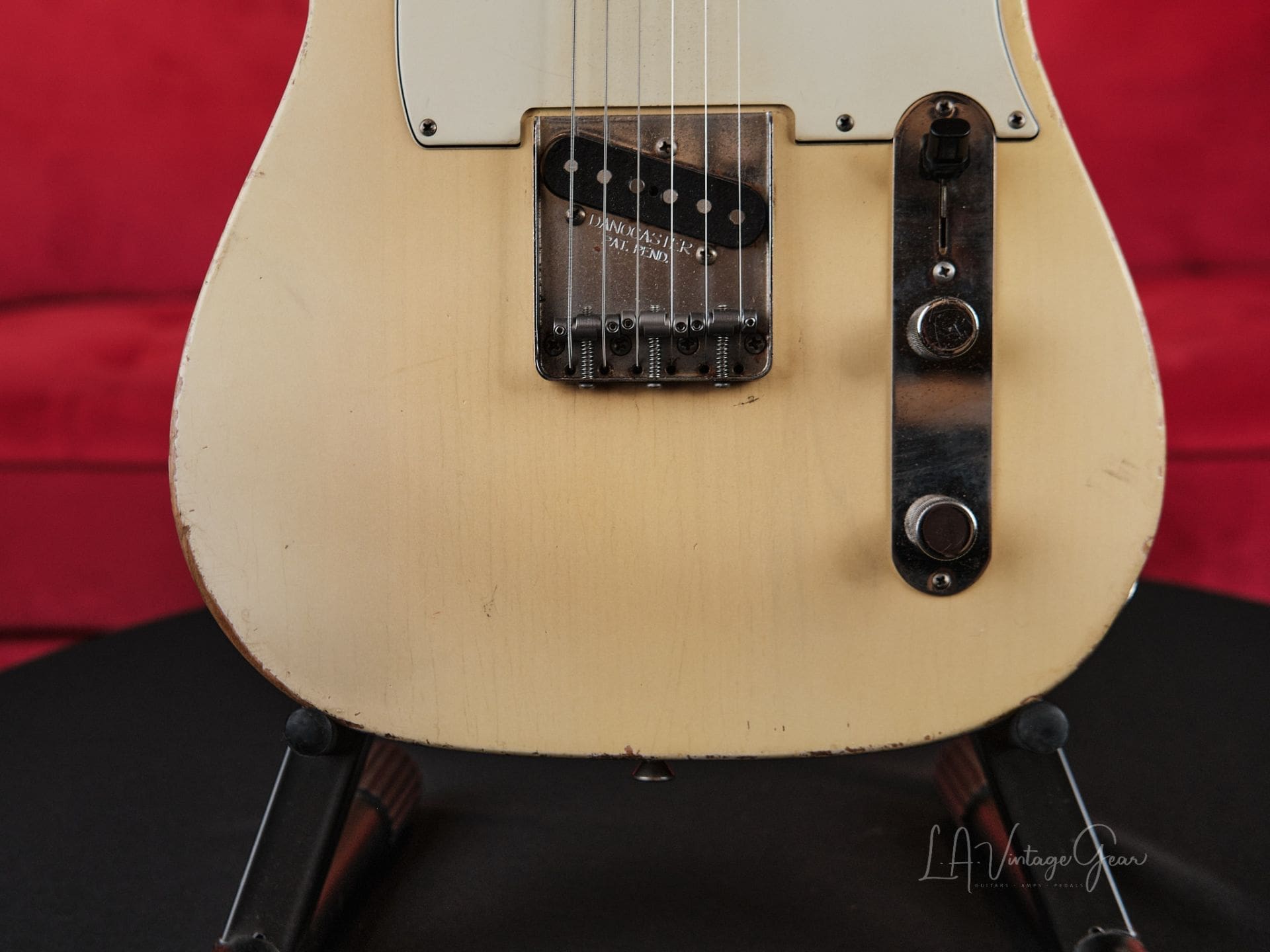 Danocaster Single Cut Whiteguard Electric Guitar - With Ron Ellis Pickups! - Image 5