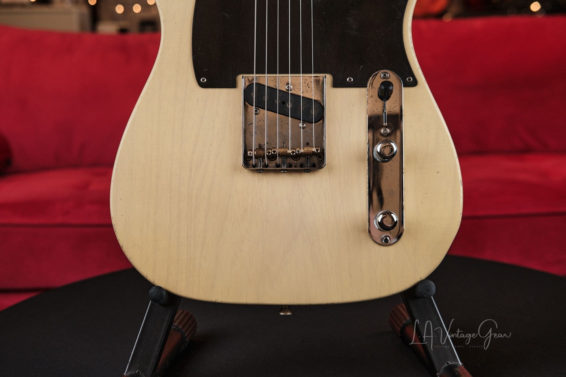 Mario Martin "Model T" Electric Guitar - Relic'd Nocaster Blonde & Porter Pickups! - Image 5
