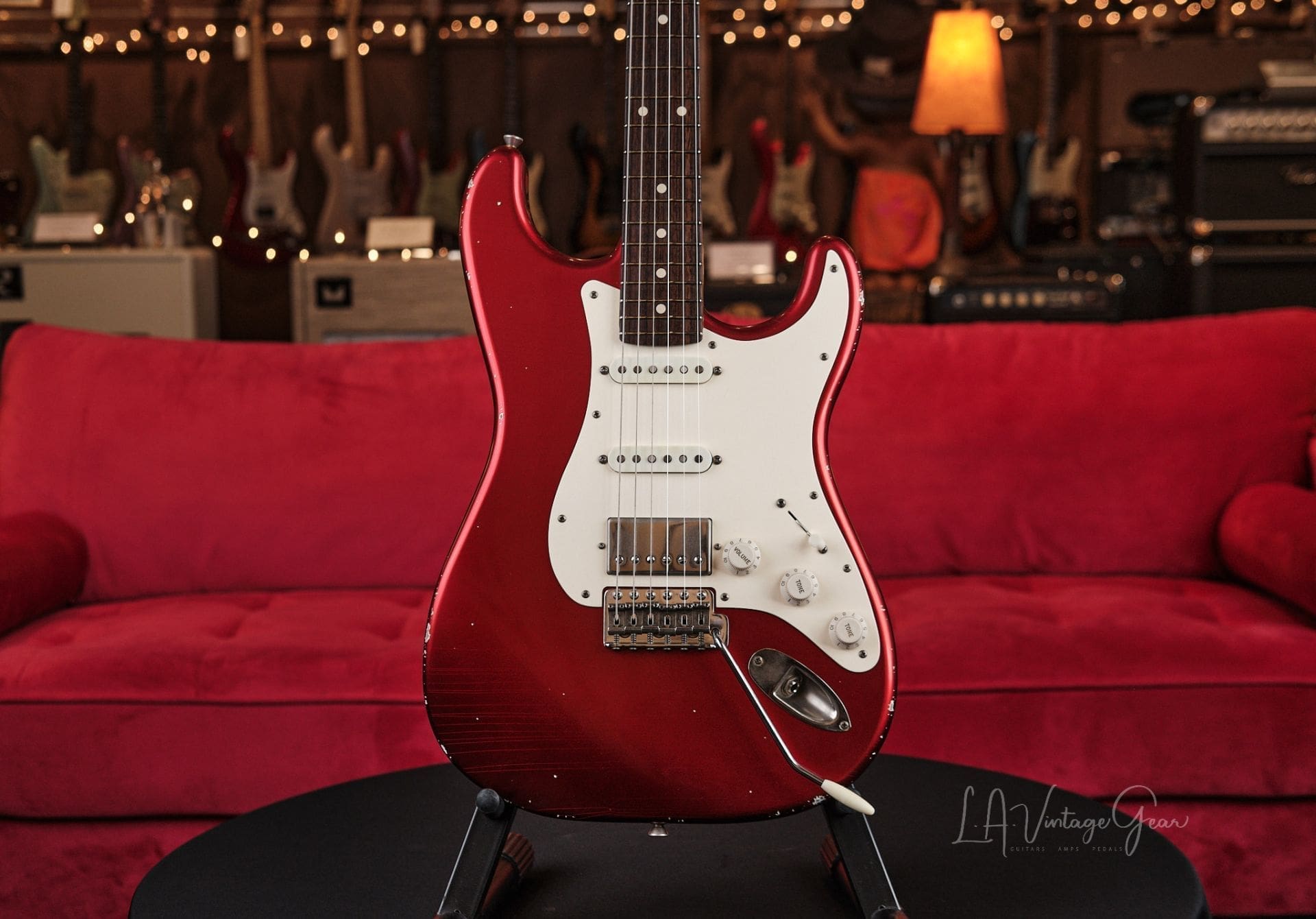 Xotic XSC-2 S-Style Relic’d Electric Guitar – Candy Apple Red Finish #3702 - One of Ten We Just Got In! - Image 3
