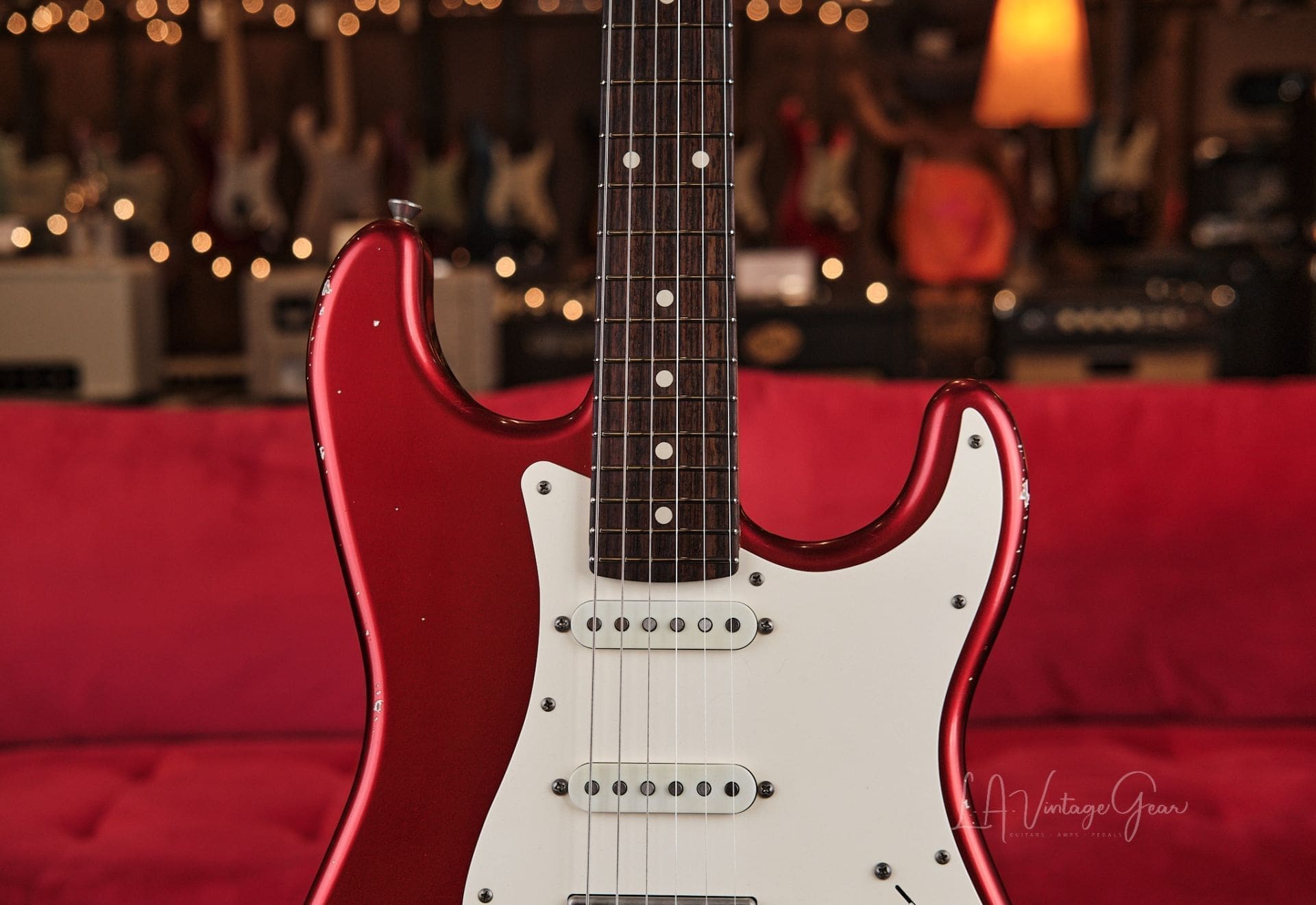 Xotic XSC-2 S-Style Relic’d Electric Guitar – Candy Apple Red Finish #3702 - One of Ten We Just Got In! - Image 4