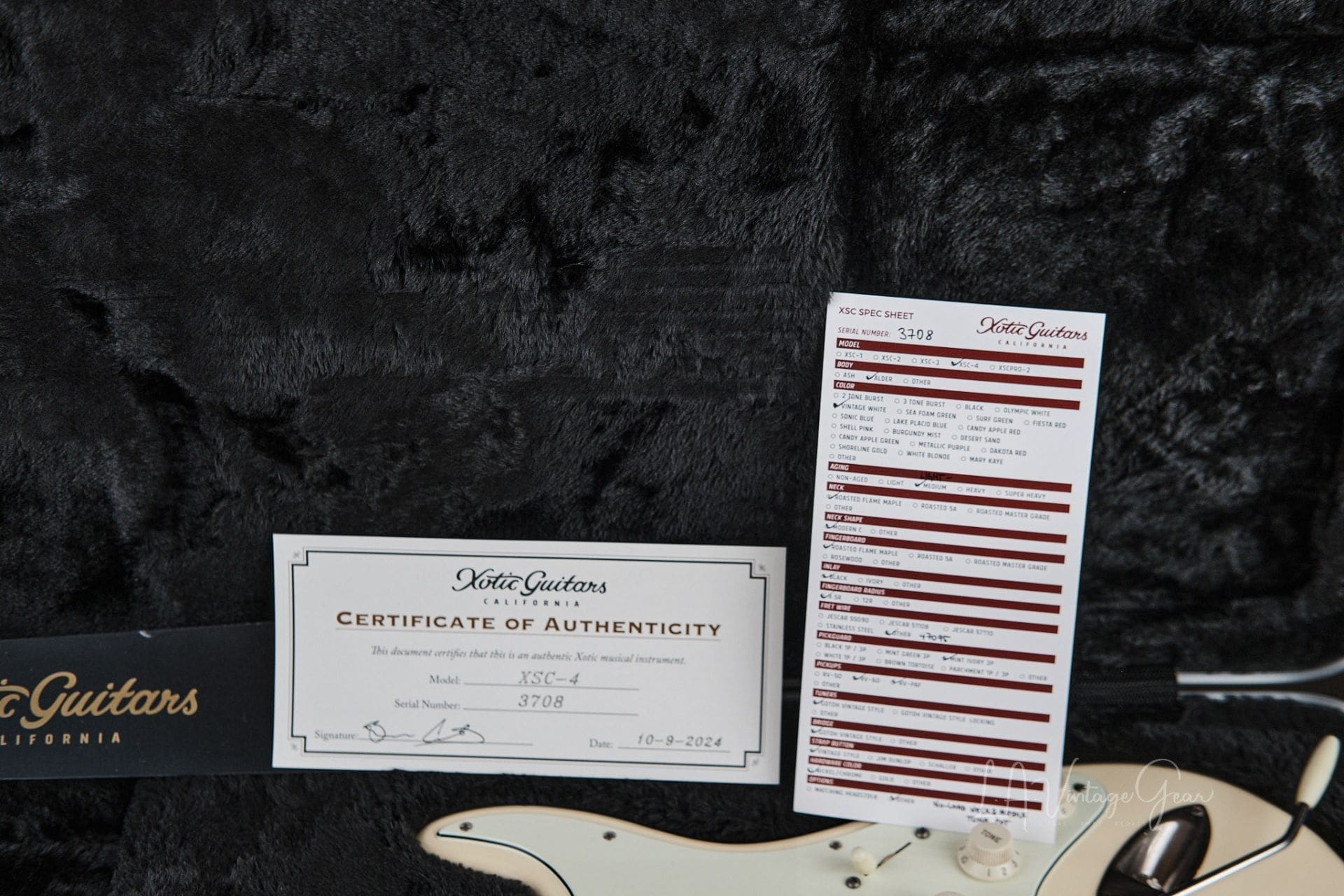 Xotic XSC-4 S-Style Relic'd Electric Guitar - Vintage White Finish #3708- One of Ten We Just Got In! - Image 13
