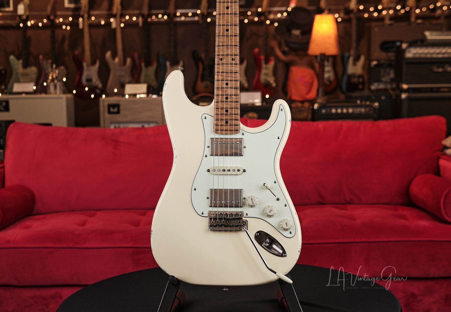 Xotic XSC-4 S-Style Relic'd Electric Guitar – Vintage White Finish