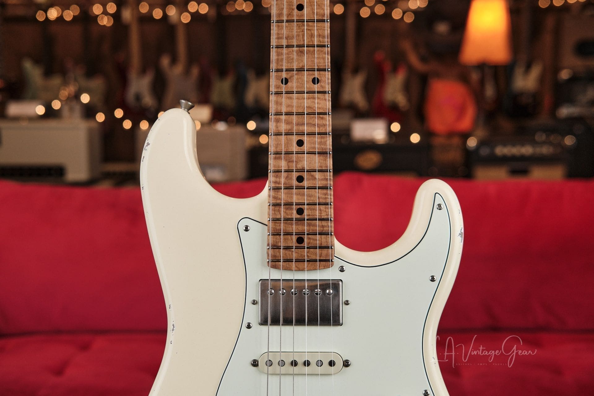 Xotic XSC-4 S-Style Relic'd Electric Guitar - Vintage White Finish #3708- One of Ten We Just Got In! - Image 4
