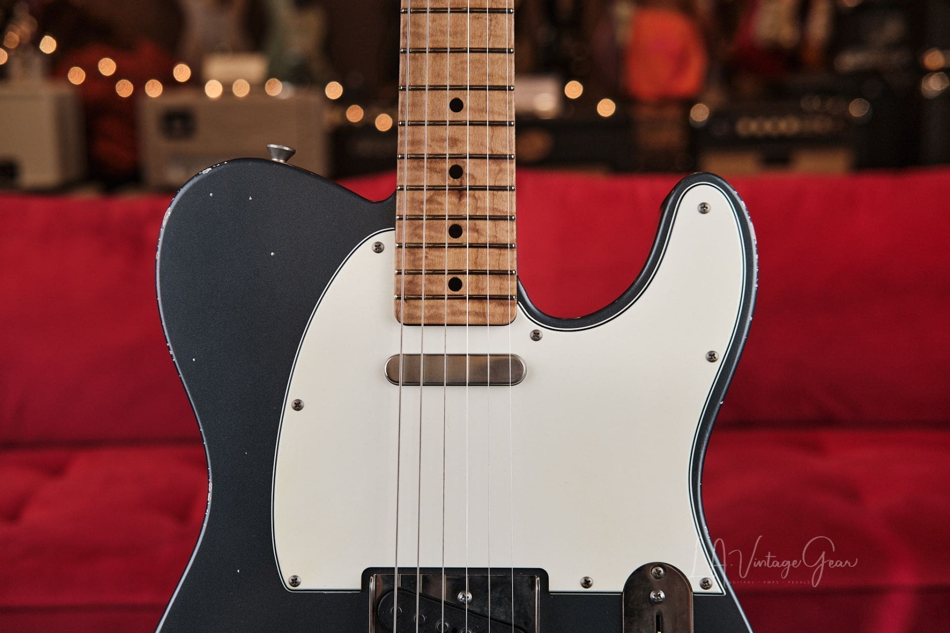 Xotic XTC-1 T-Style Relic’d Electric Guitar – Charcoal Frost Finish #3710- One of Ten We Just Got In! - Image 4
