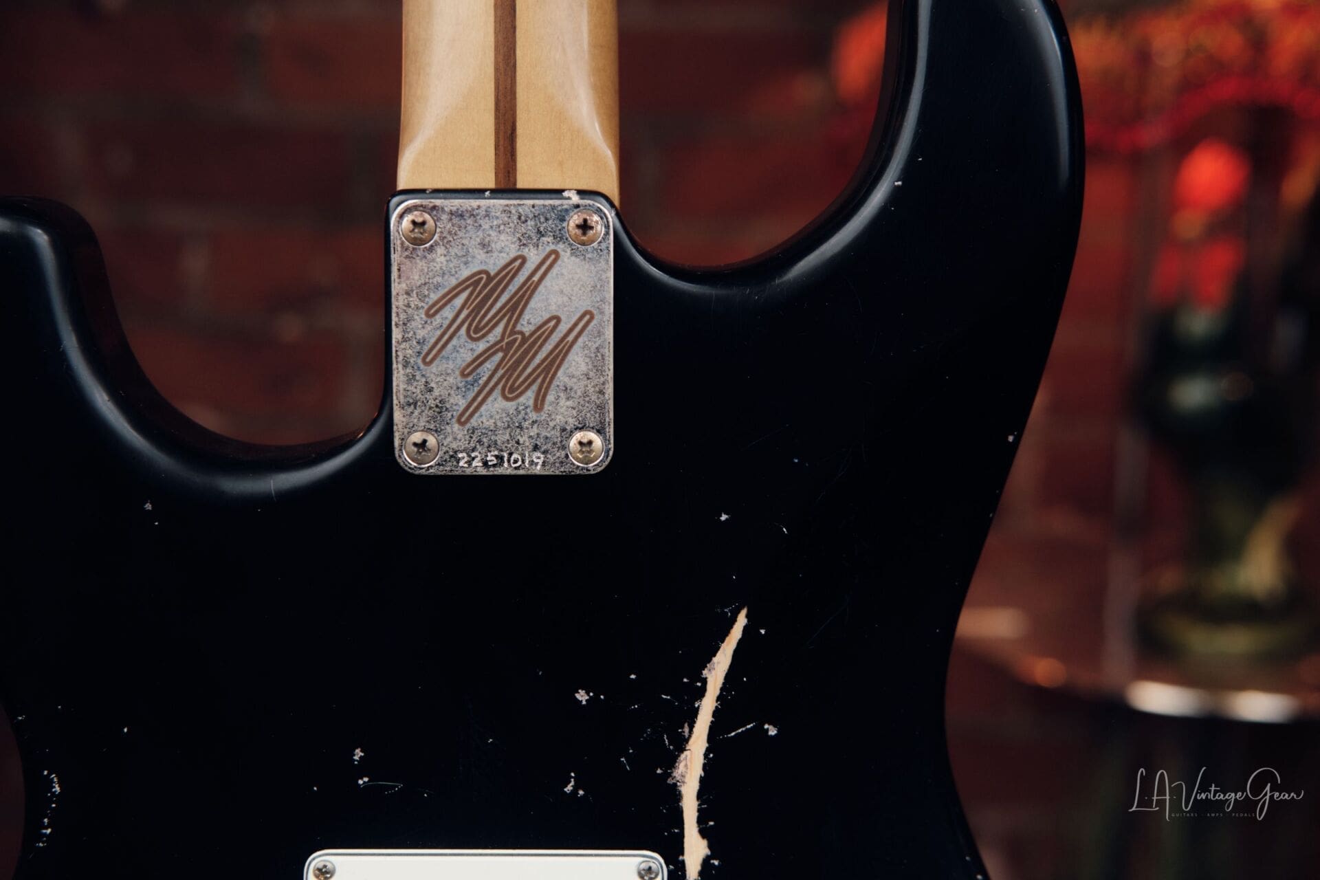 Mario Martin "Model S" Electric Guitar - Relic'd Black Finish & Rocketfire Pickups! - Image 7