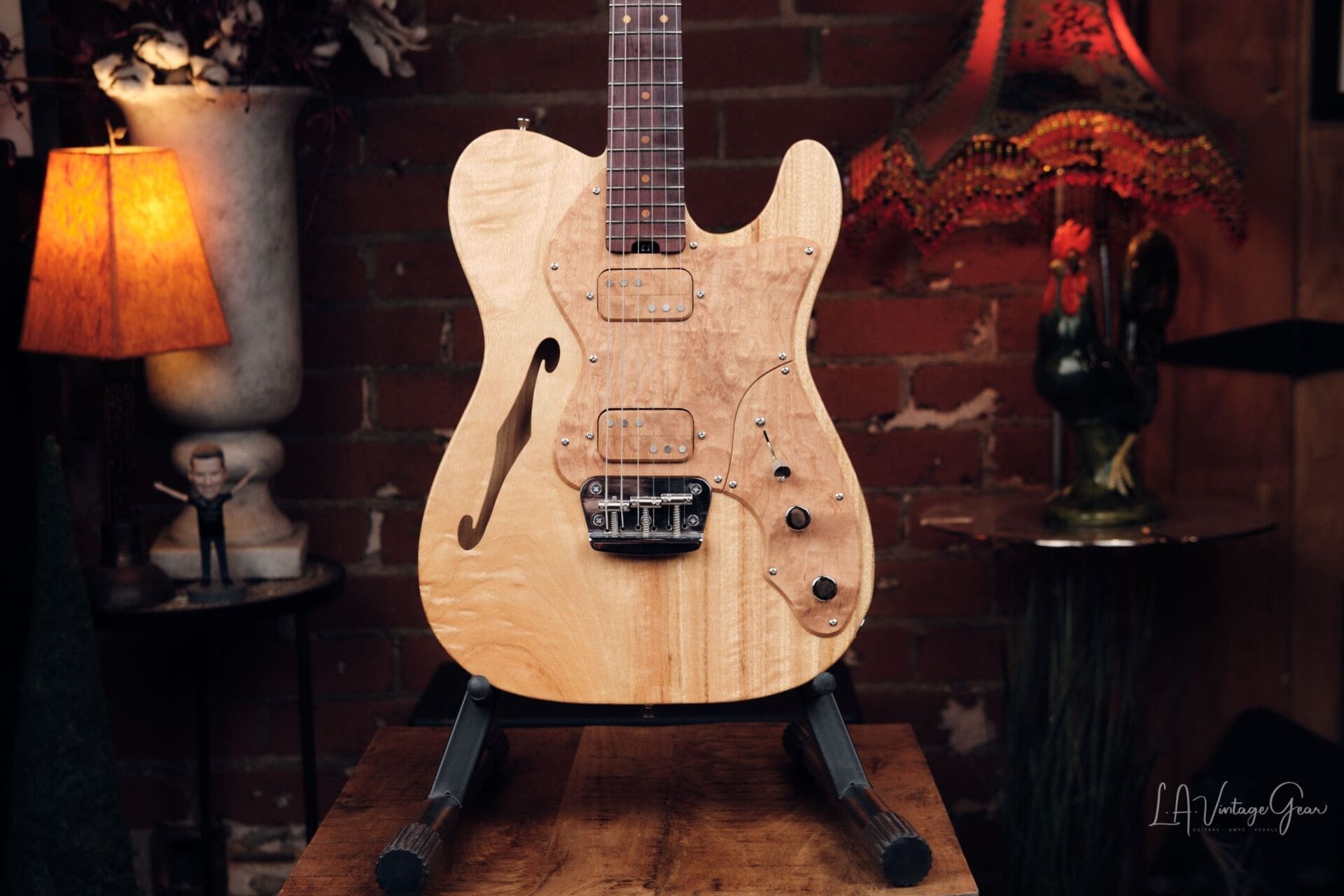O.Craft Zoido Thinline 2HB Semi-Hollow Electric Guitar - Awesome Set Neck T Style Guitar! - Image 2