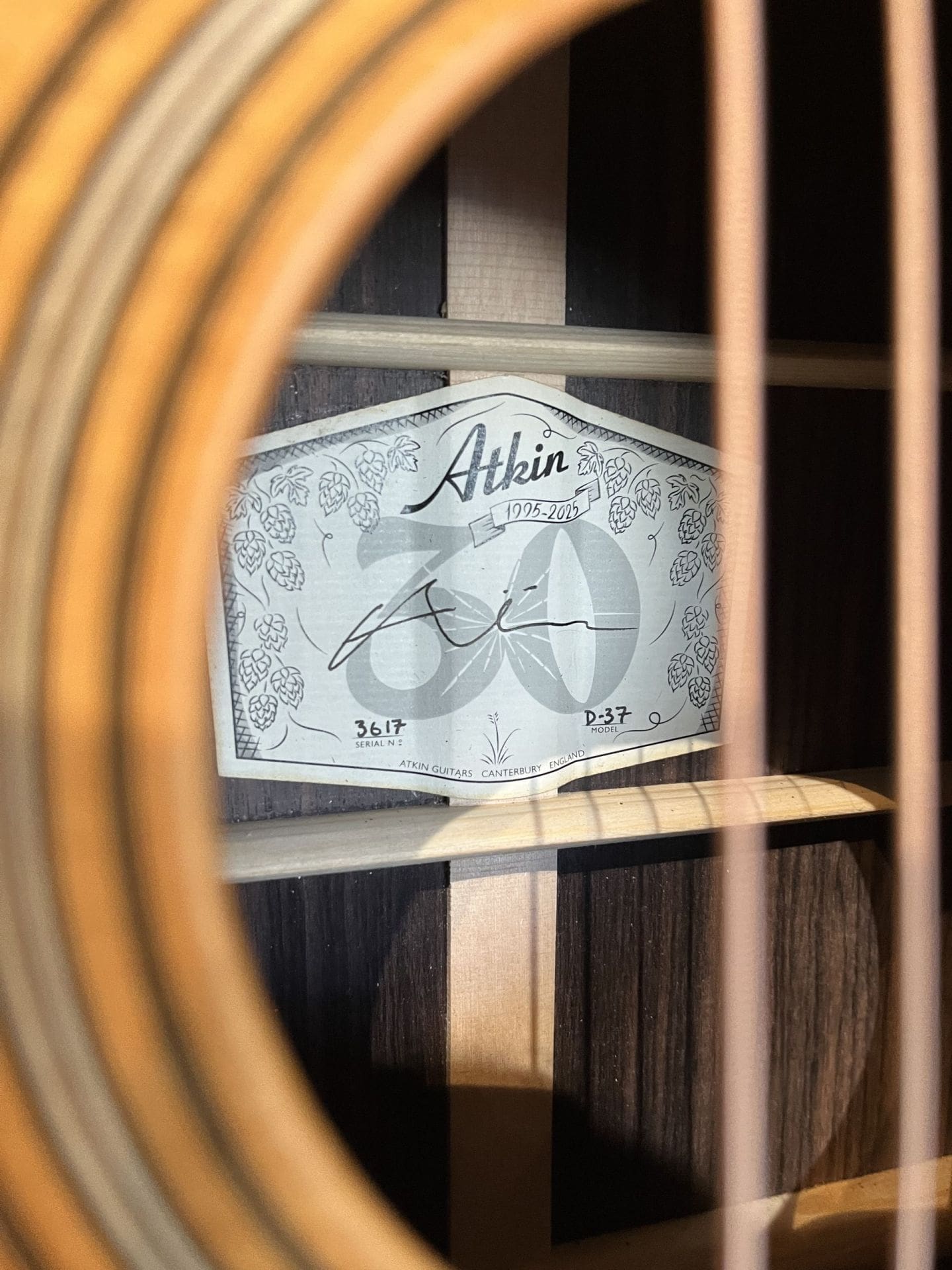 Atkin D37 - Baked Sitka Top and Indian Rosewood Back and Sides! - Image 9