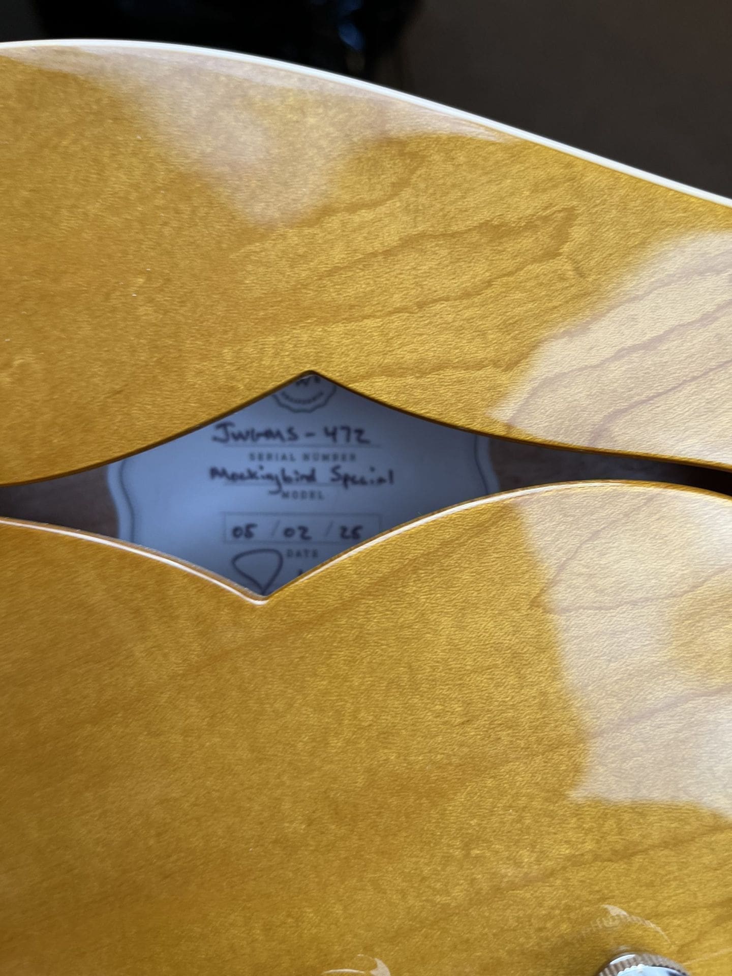 Josh Williams Guitars Mockingbird Special #472 - In A Natural Finish! - Image 10