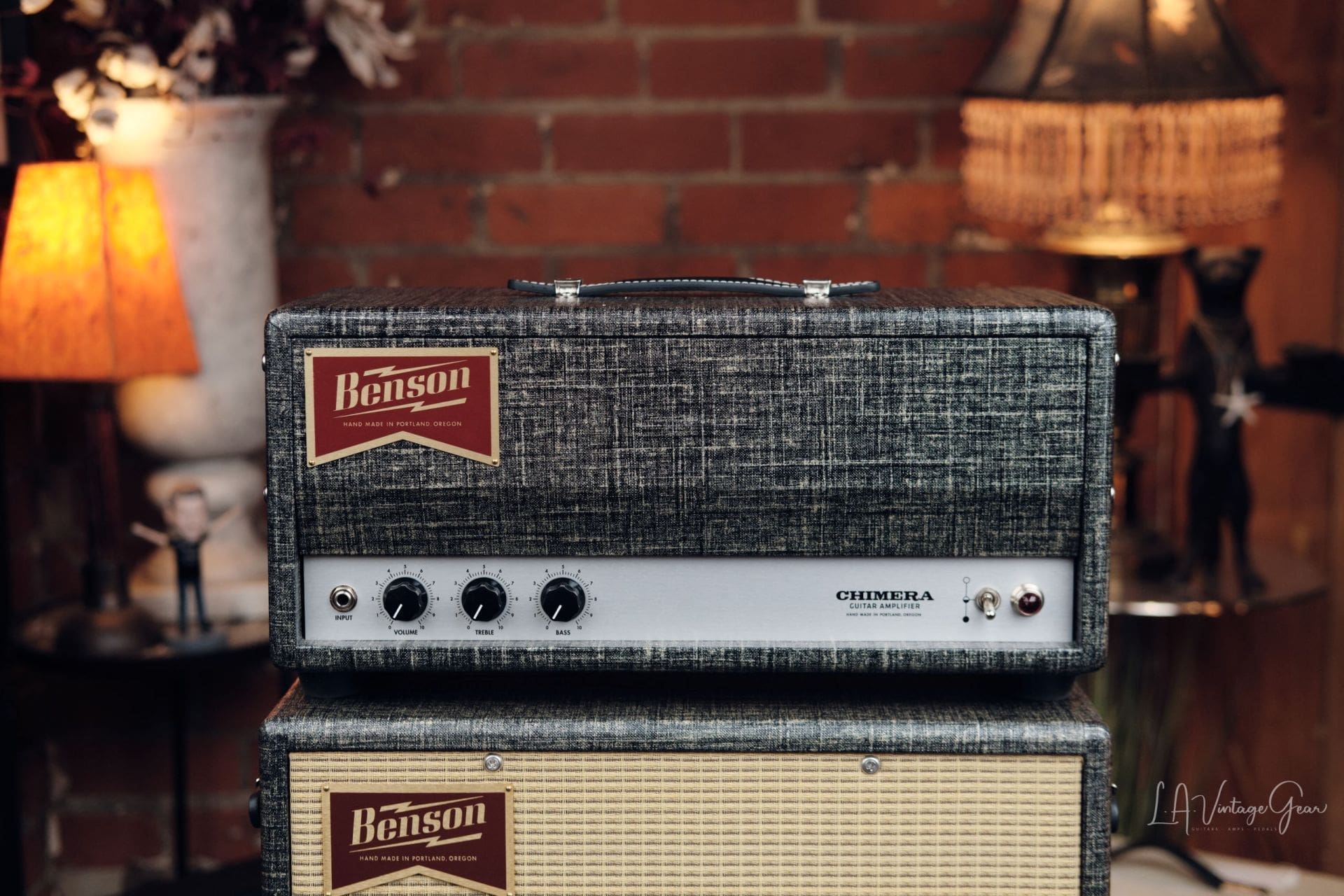 Benson "Chimera" 30 Watt Head & 2x12 Cab Guitar Amplifier- Night Moves Finish & Wheat Grill! - Image 2