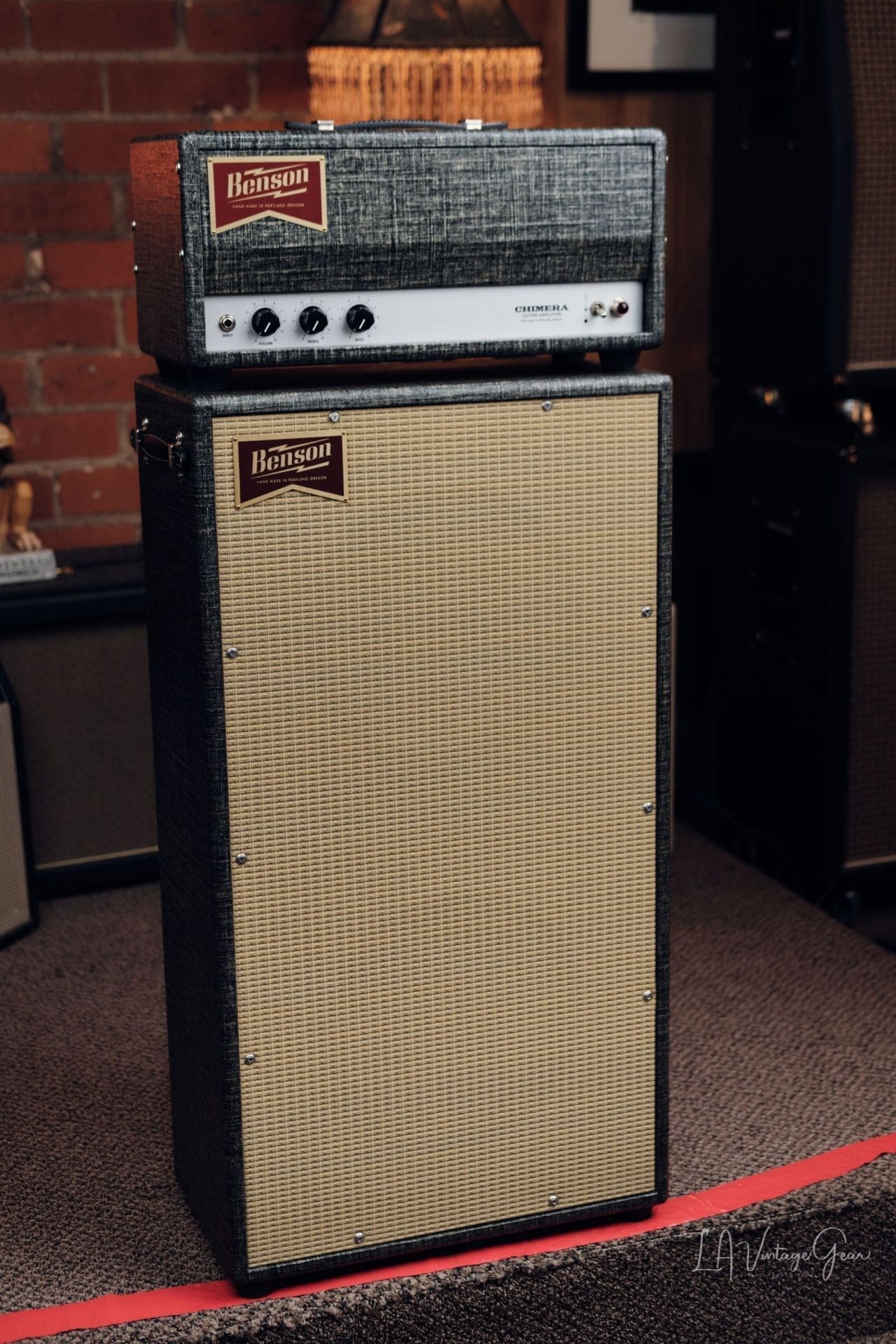 Benson "Chimera" 30 Watt Head & 2x12 Cab Guitar Amplifier- Night Moves Finish & Wheat Grill! - Image 3