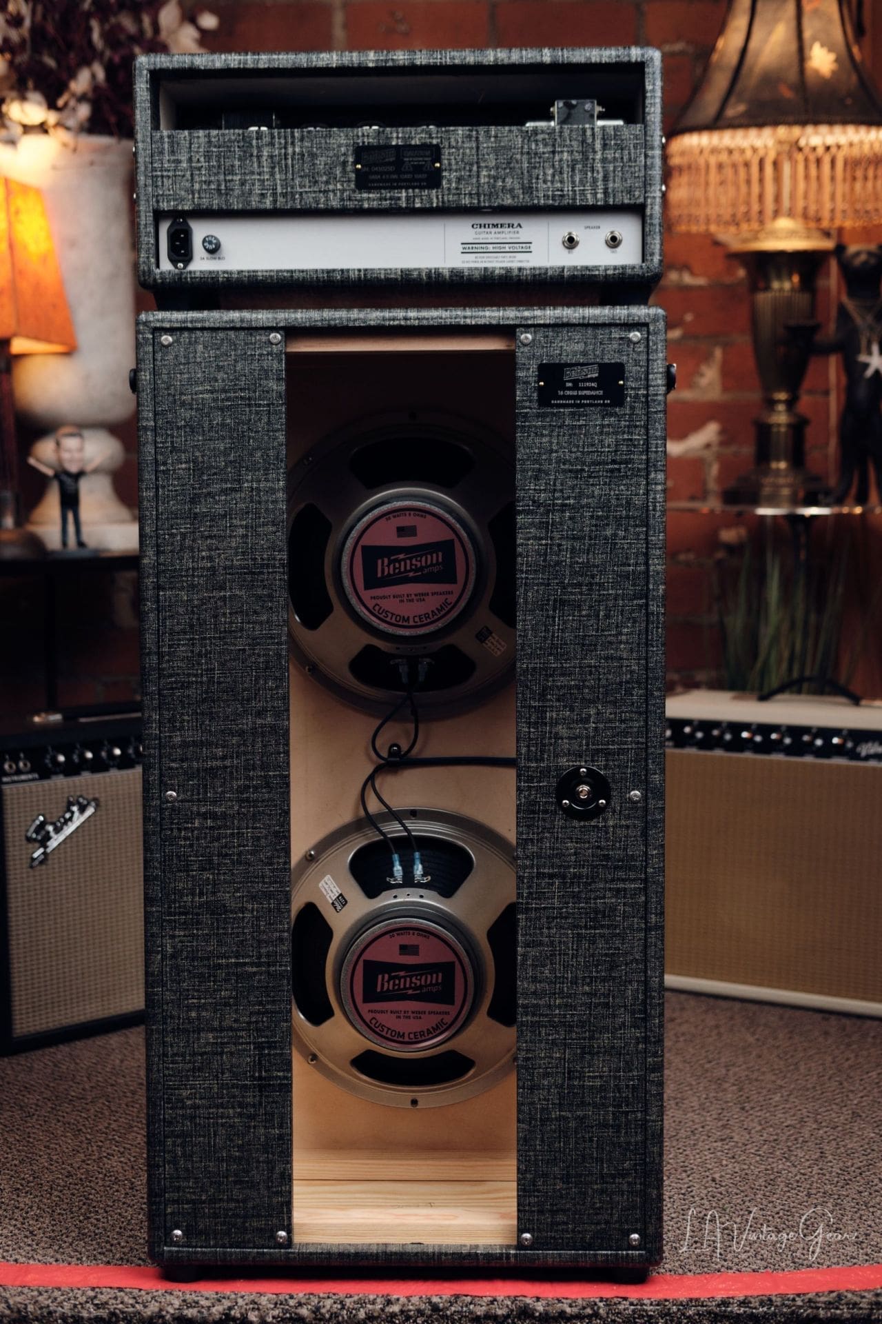 Benson "Chimera" 30 Watt Head & 2x12 Cab Guitar Amplifier- Night Moves Finish & Wheat Grill! - Image 4