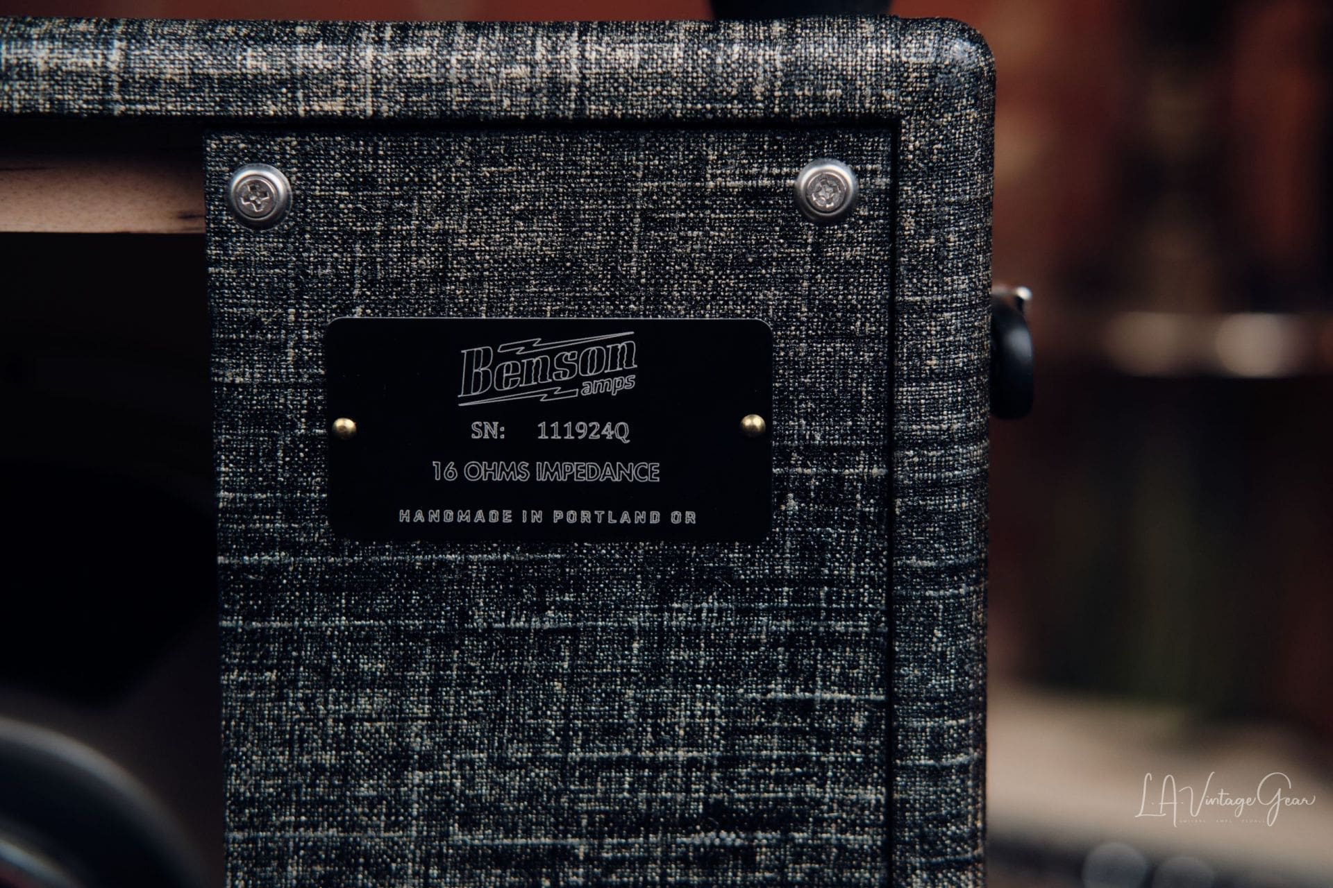 Benson "Chimera" 30 Watt Head & 2x12 Cab Guitar Amplifier- Night Moves Finish & Wheat Grill! - Image 8