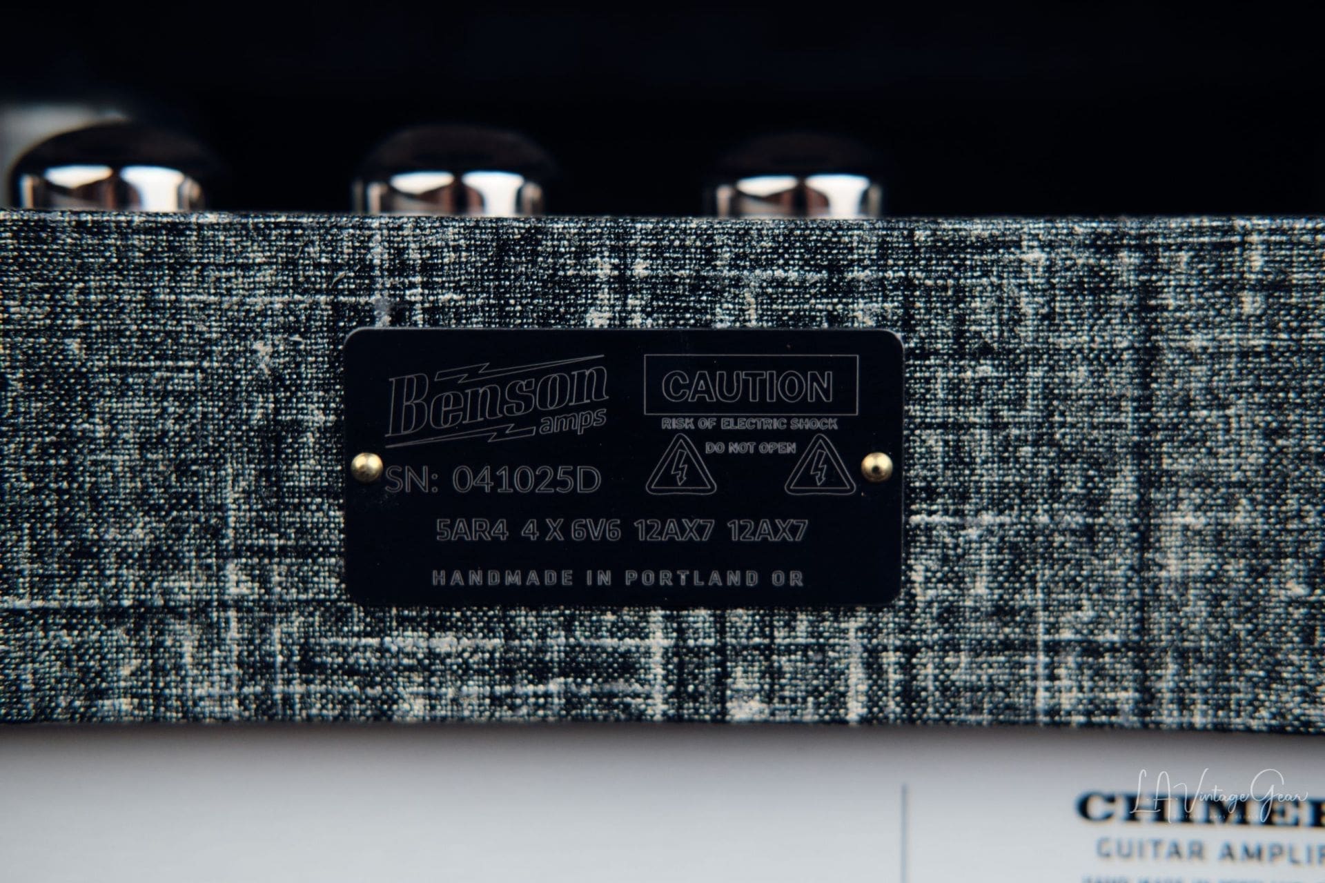 Benson "Chimera" 30 Watt Head & 2x12 Cab Guitar Amplifier- Night Moves Finish & Wheat Grill! - Image 6